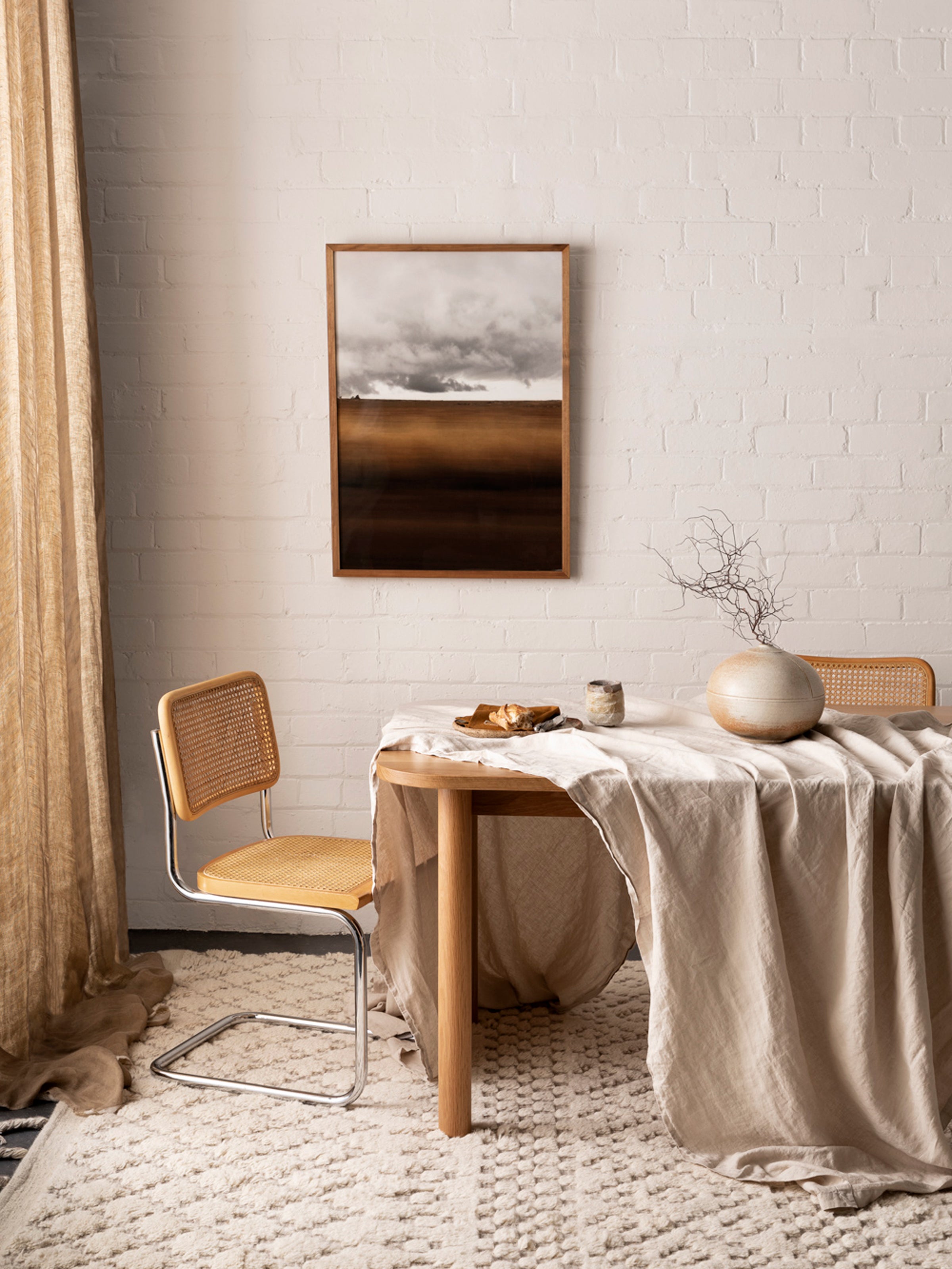 Terrace Oatmeal Table Cloth