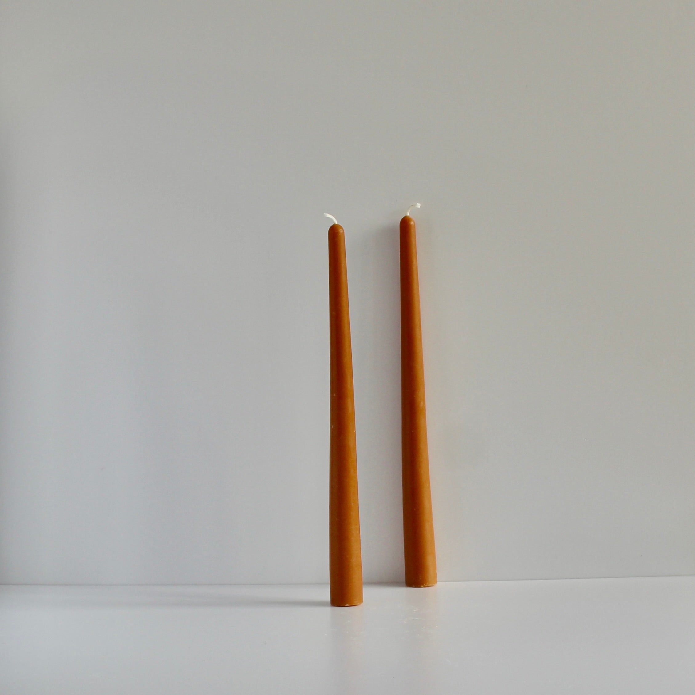 Caramel 100% Australian Beeswax Candle Pair