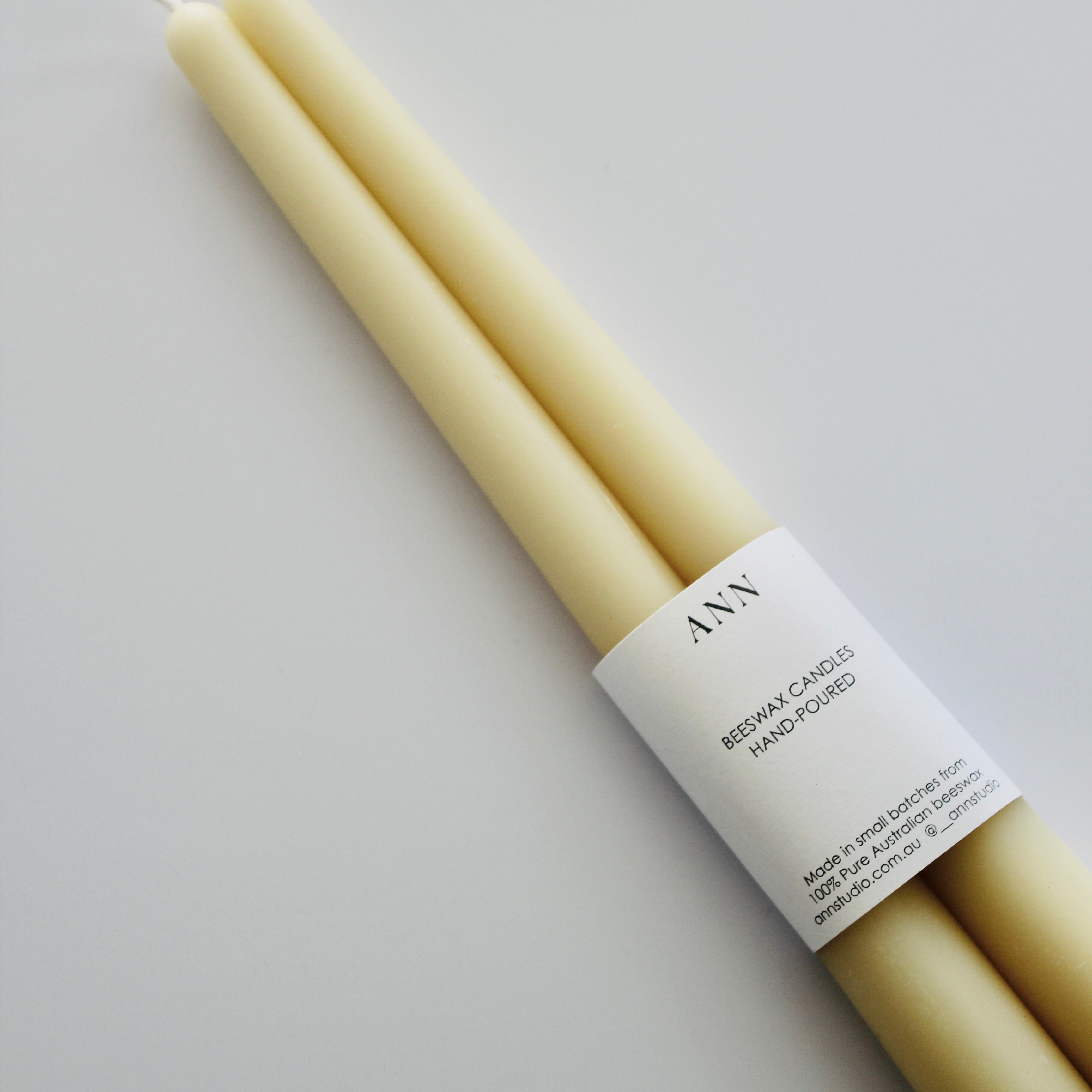 Tapered Candle Pair - Natural