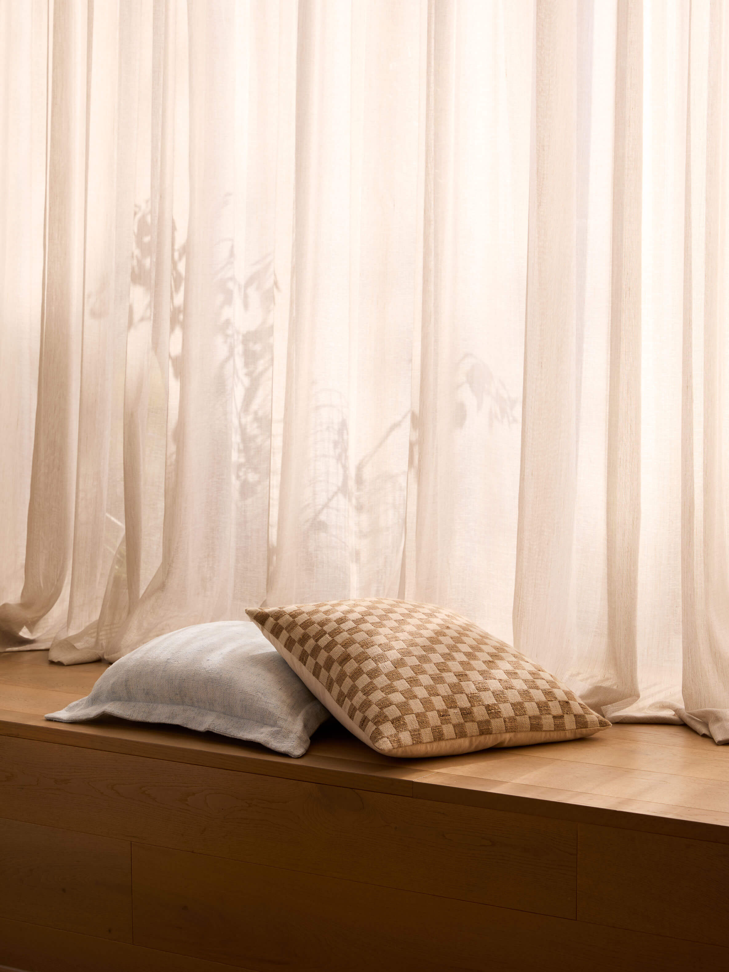 Matteo Chalk Wool & Silk Cushion
