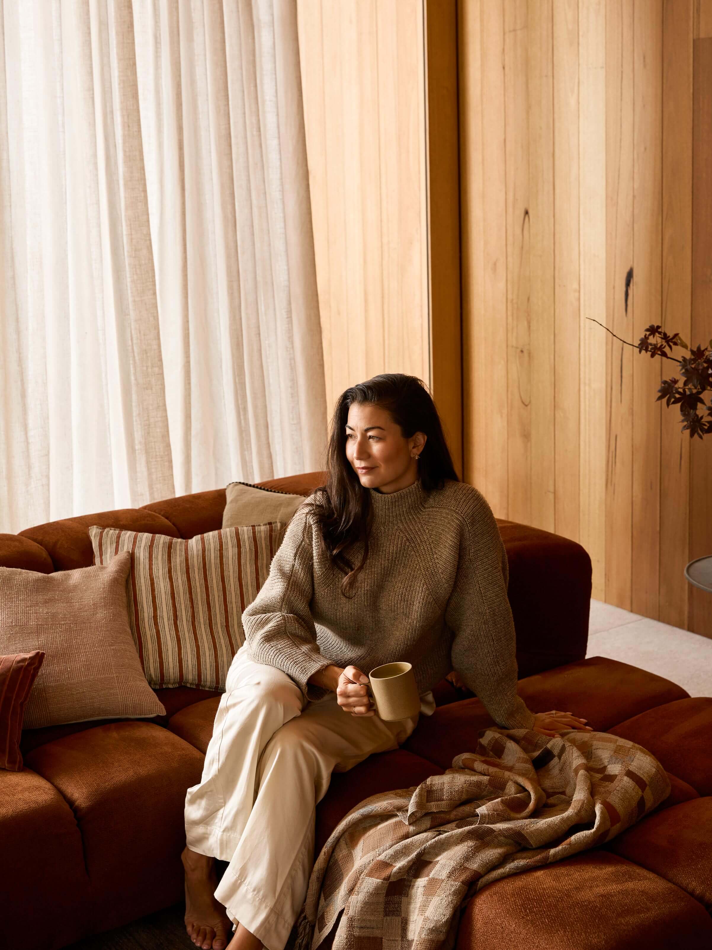 Vida Maple Linen Cushion