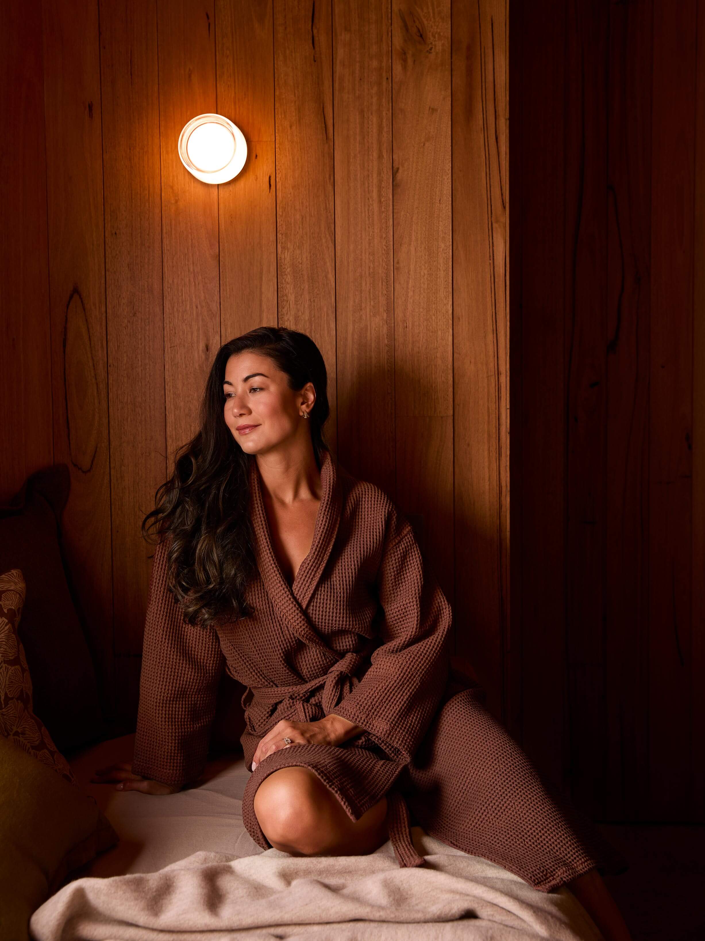 Spa Terracotta Waffle Bathrobe