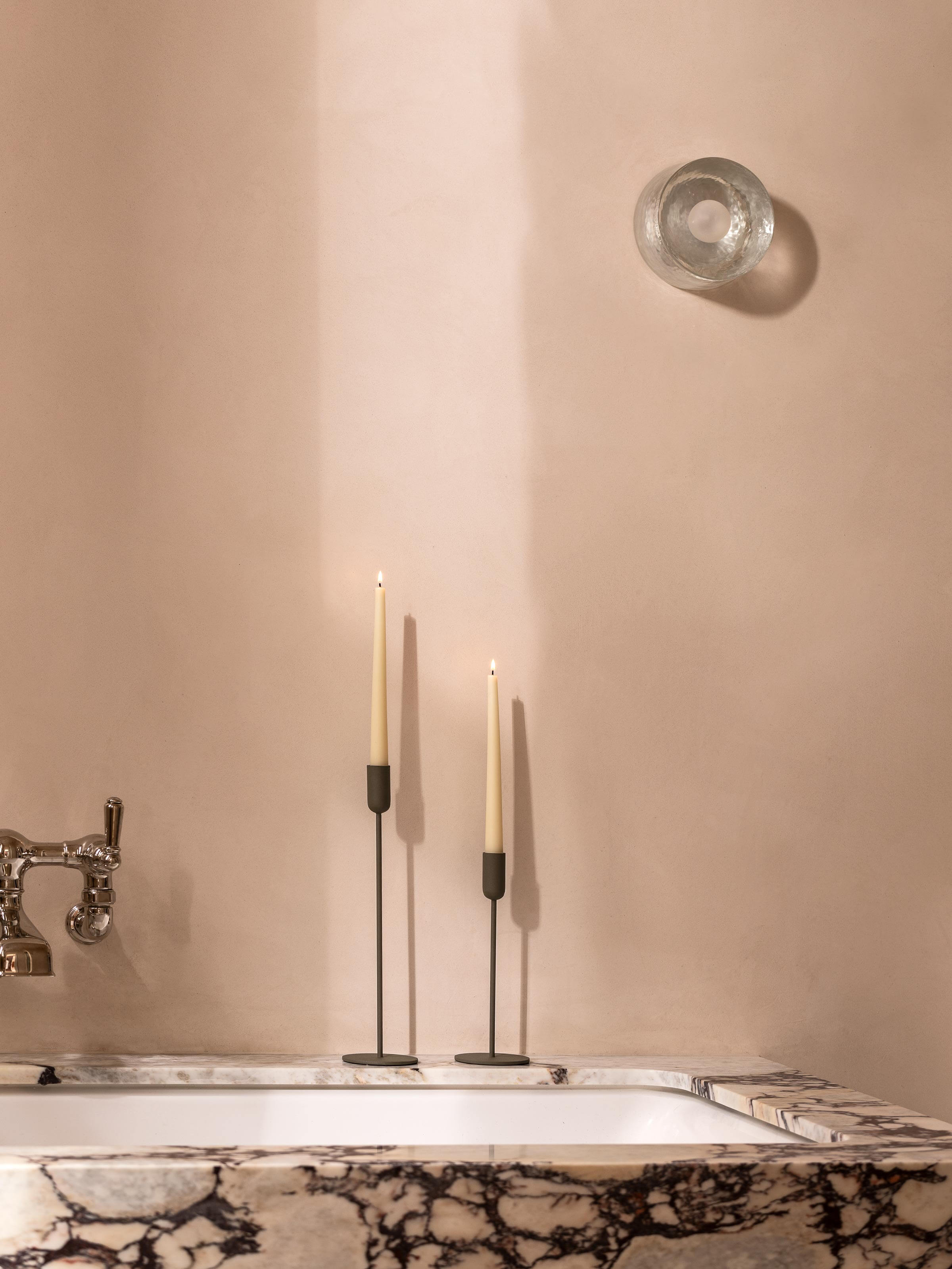 Mona Olive Candle Holder Set