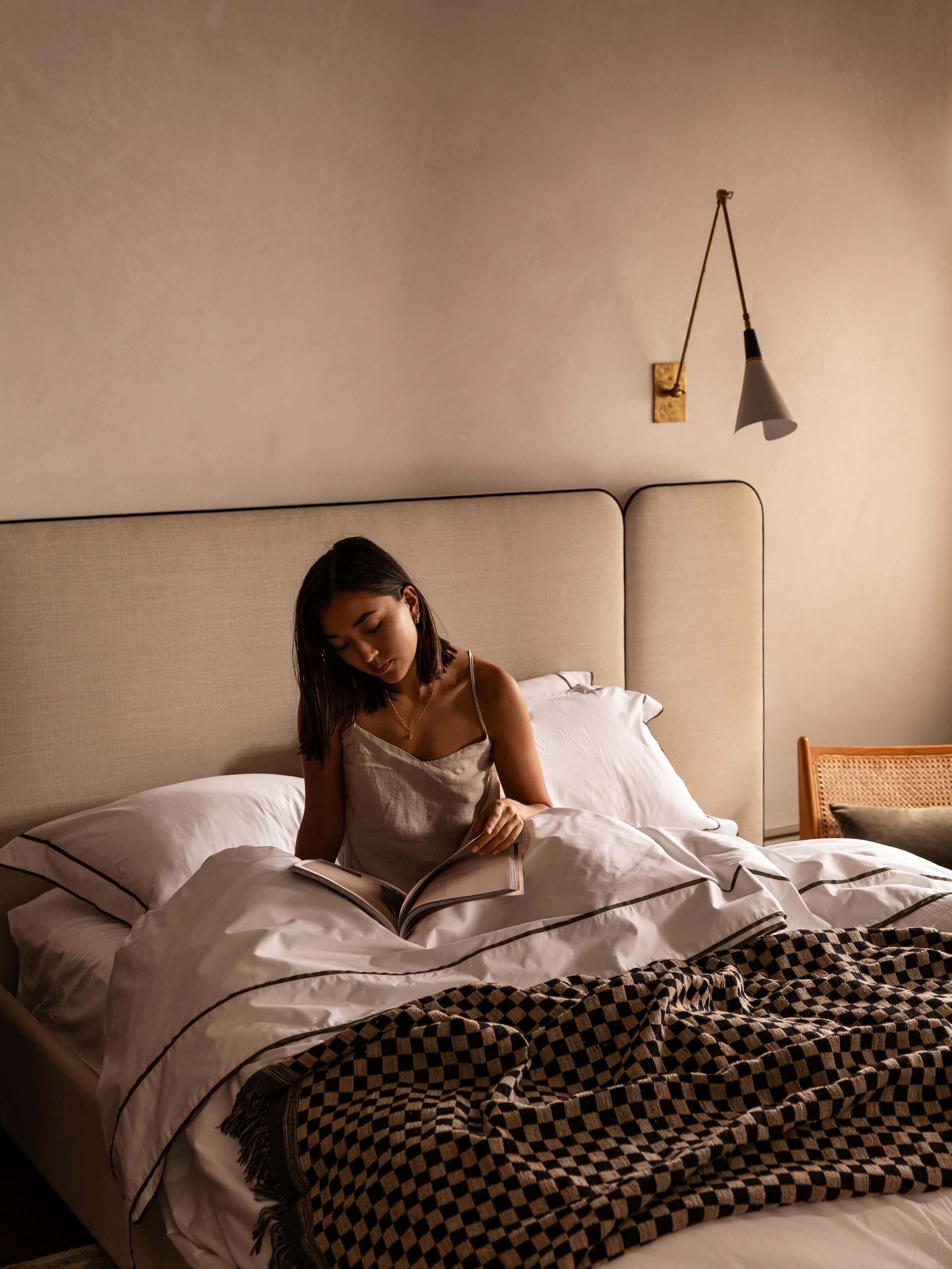 Matteo Black Wool & Silk Throw