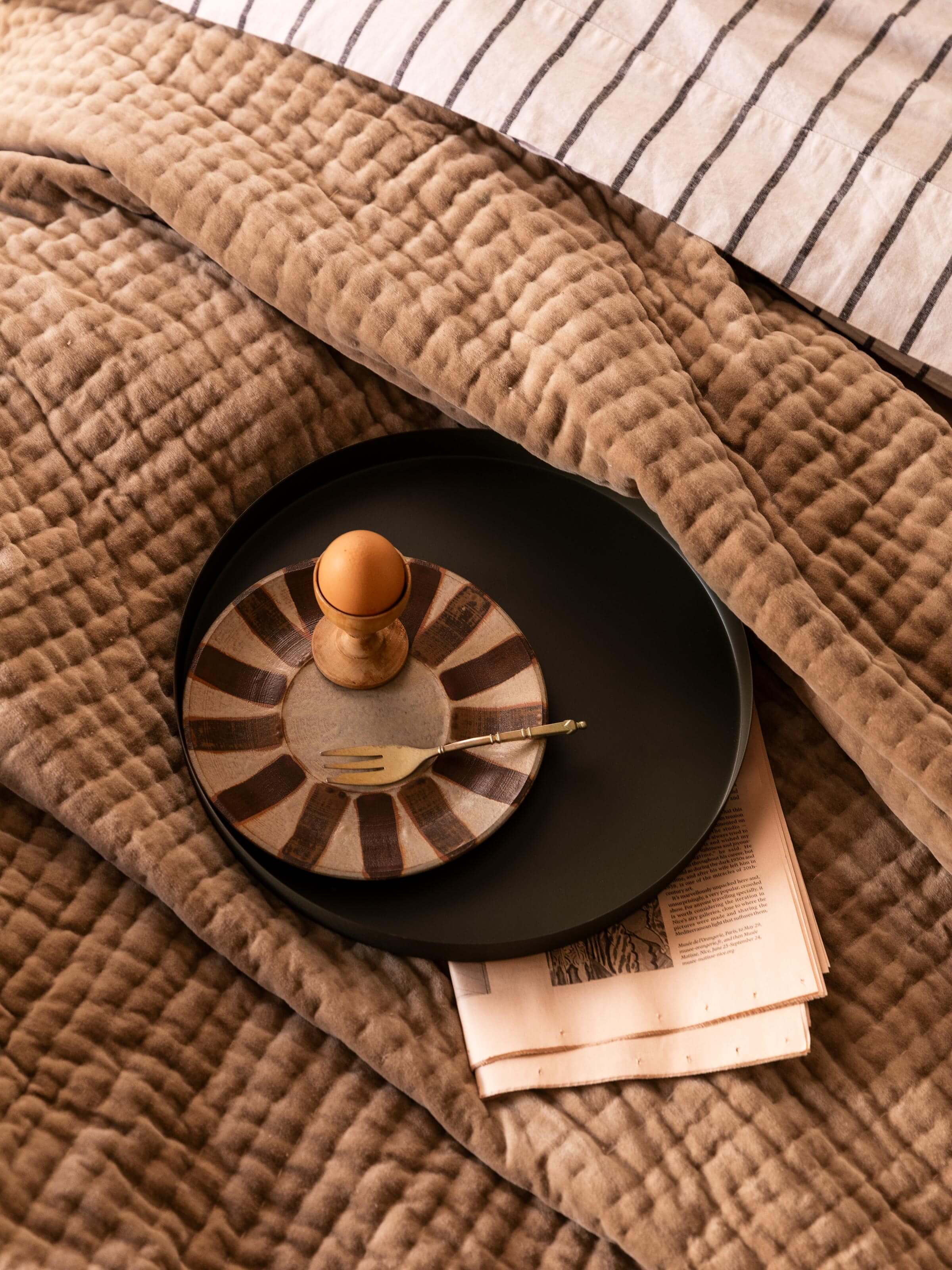 Cino Cacao Cotton Velvet Quilt