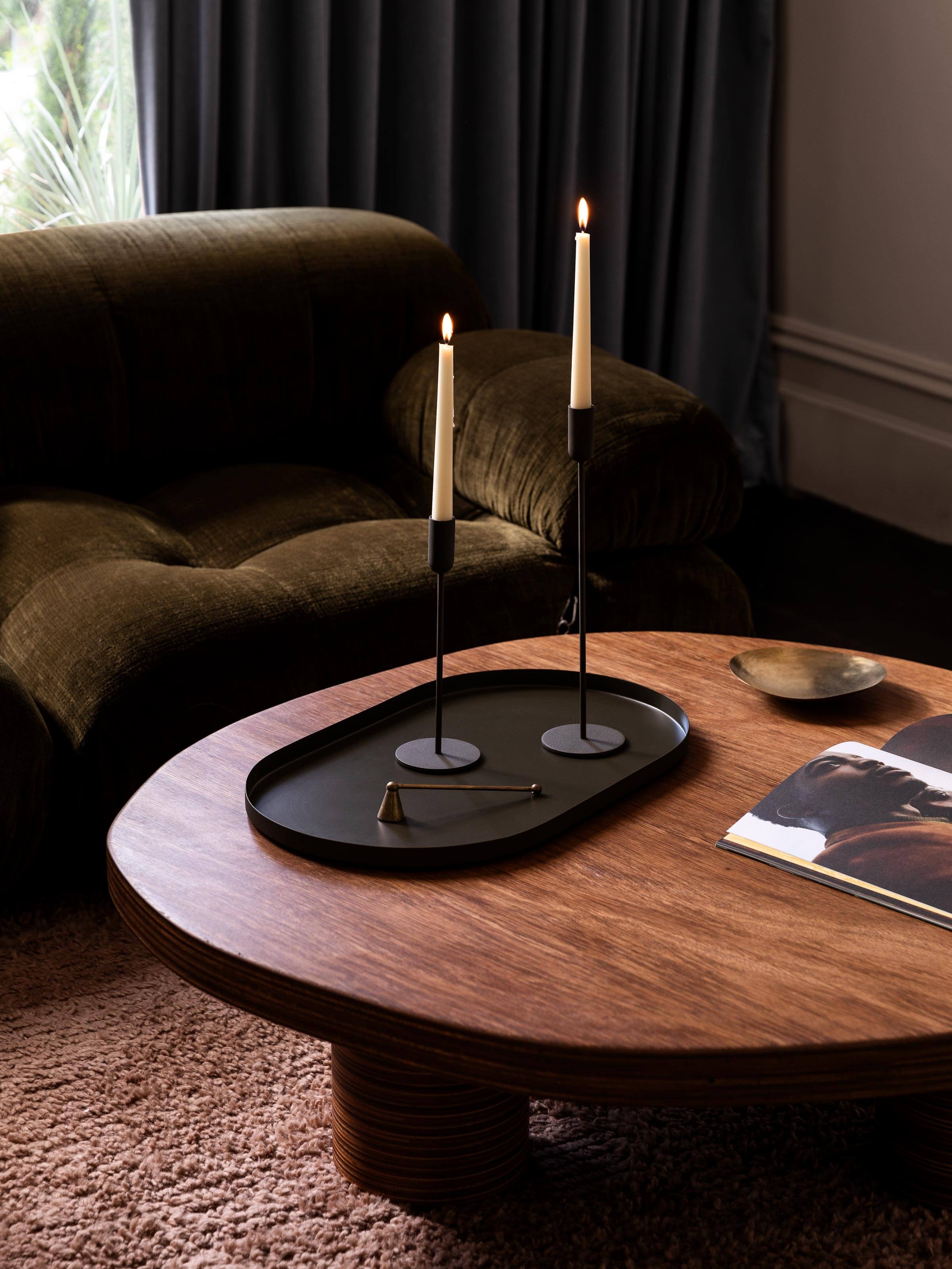 Mona Olive Candle Holder Set