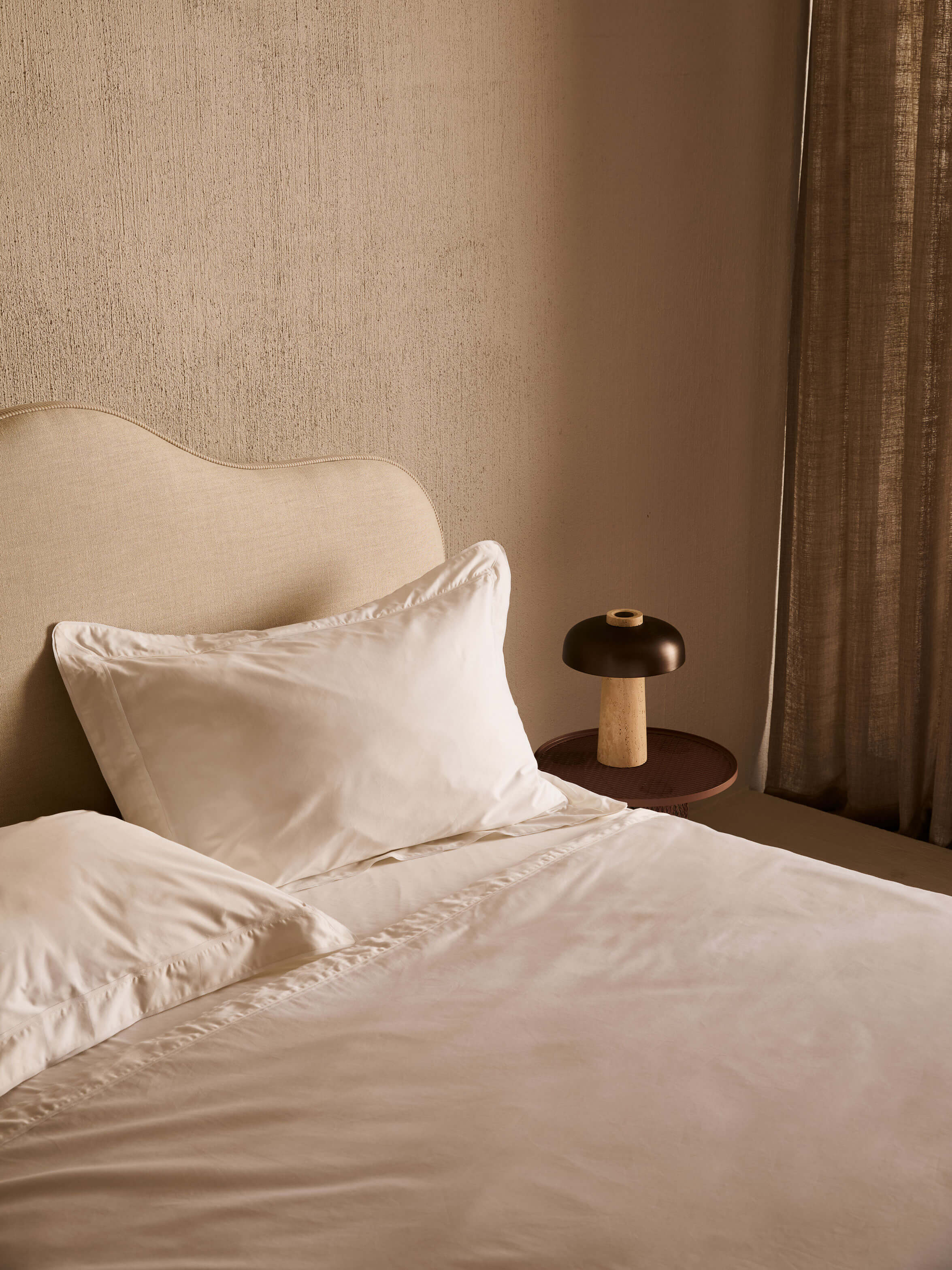Grosgrain White Egyptian Cotton Tailored Pillowcases