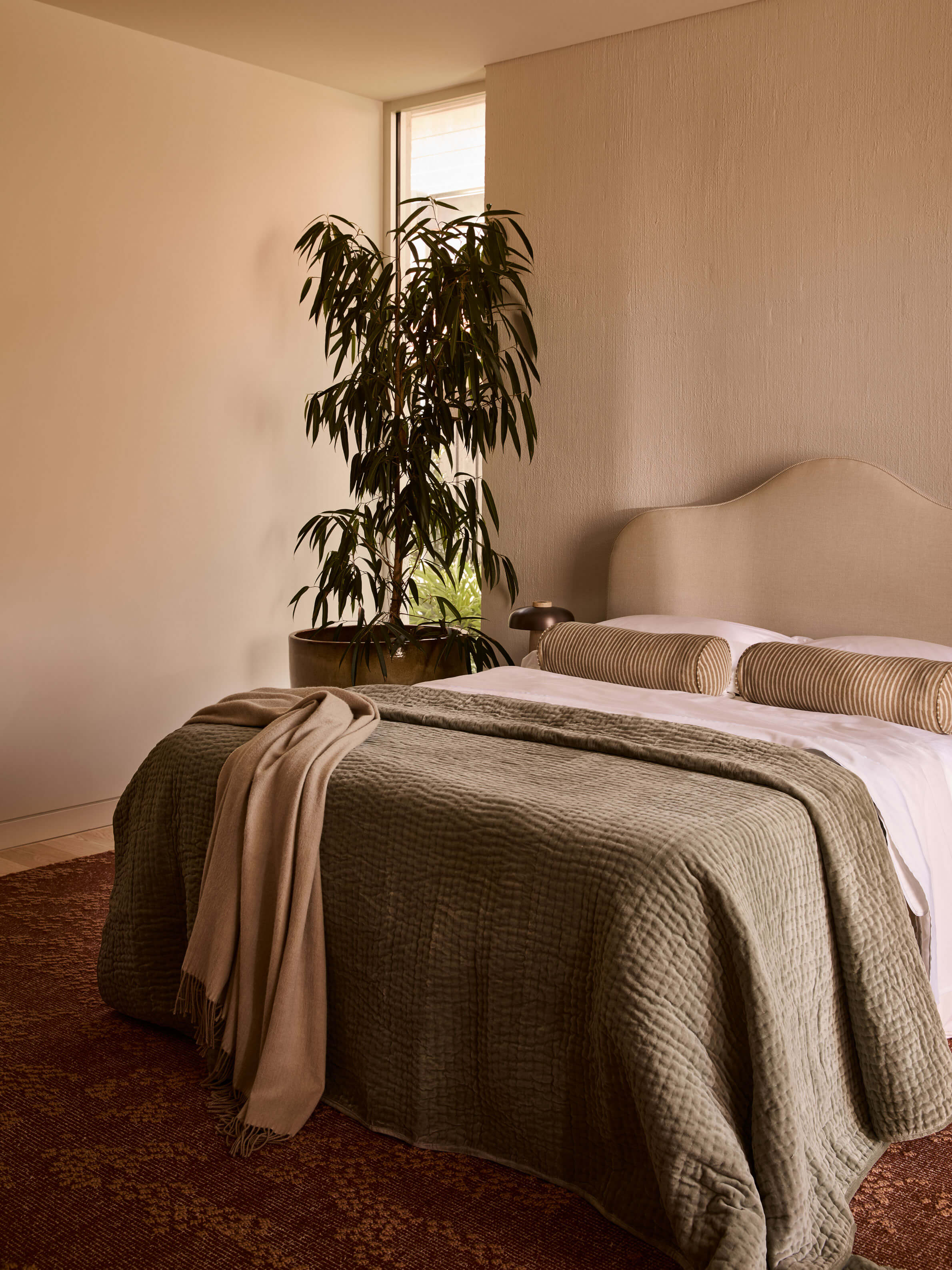 Camille Oatmeal/Chalk Australian Wool Throw