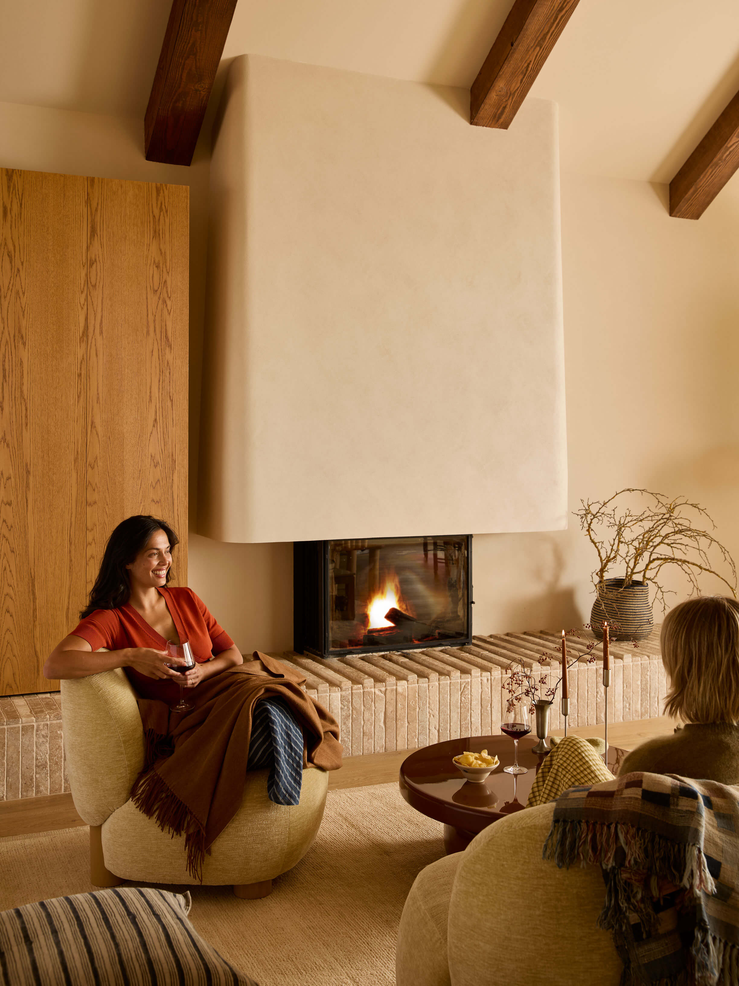 Camille Caramel/Latte Australian Wool Throw