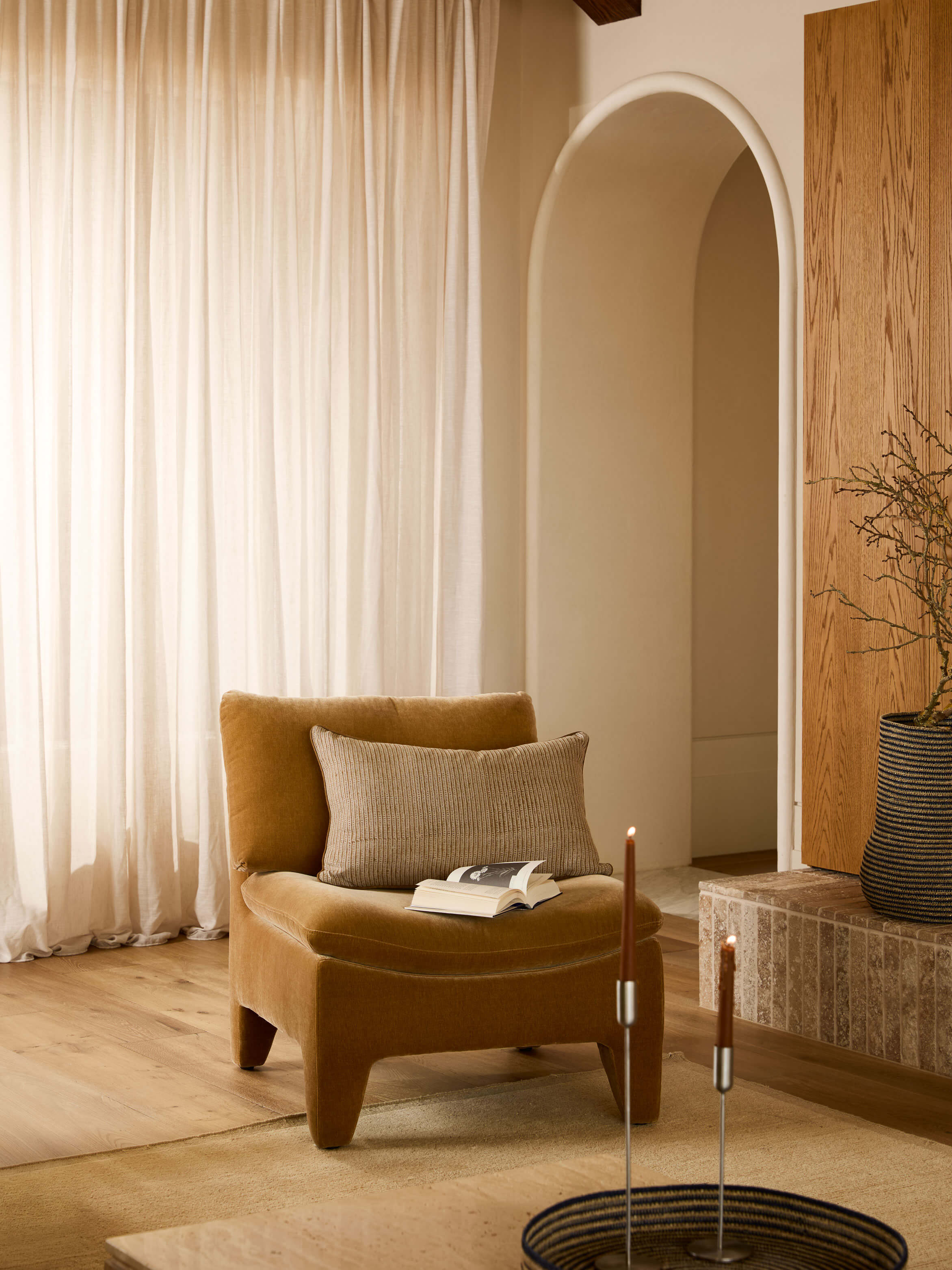 Lottie Bronze Reversible Linen Cushion