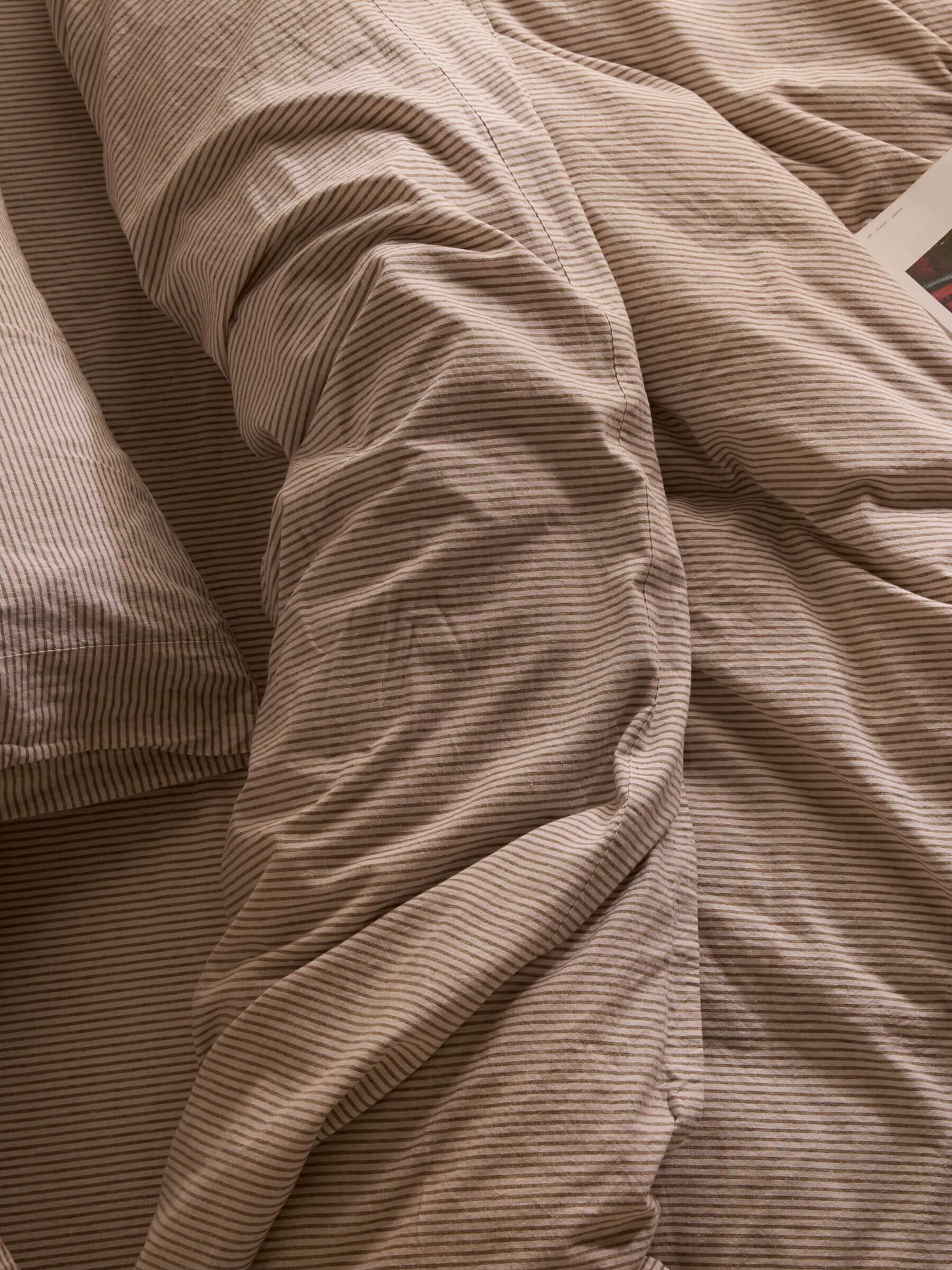 Celeste Khaki Linen & Cotton Duvet Cover Set