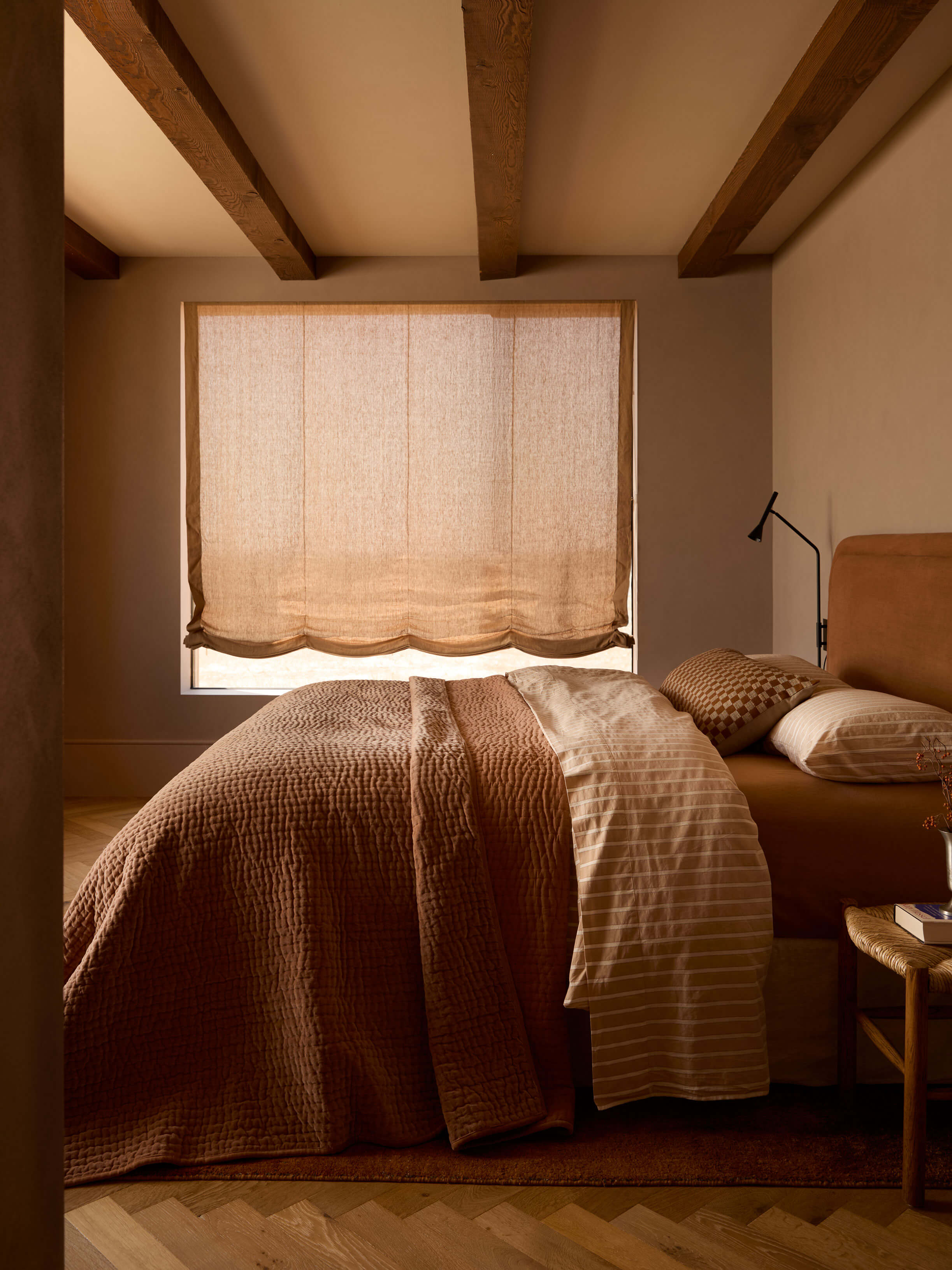 Cino Caramel Cotton Velvet Quilt