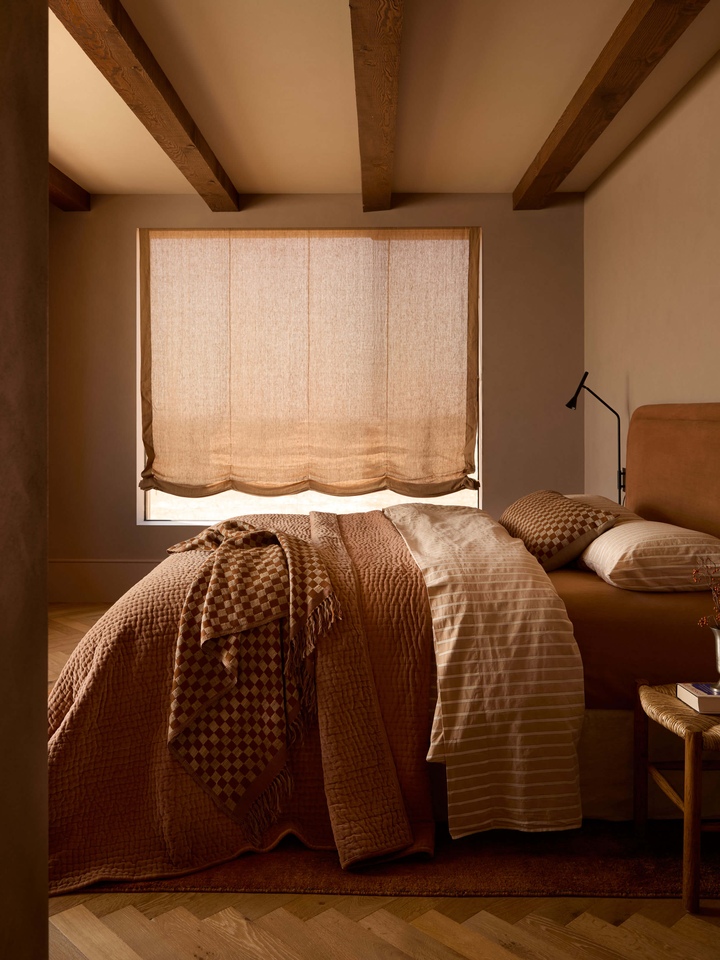 Cino Caramel Cotton Velvet Quilt