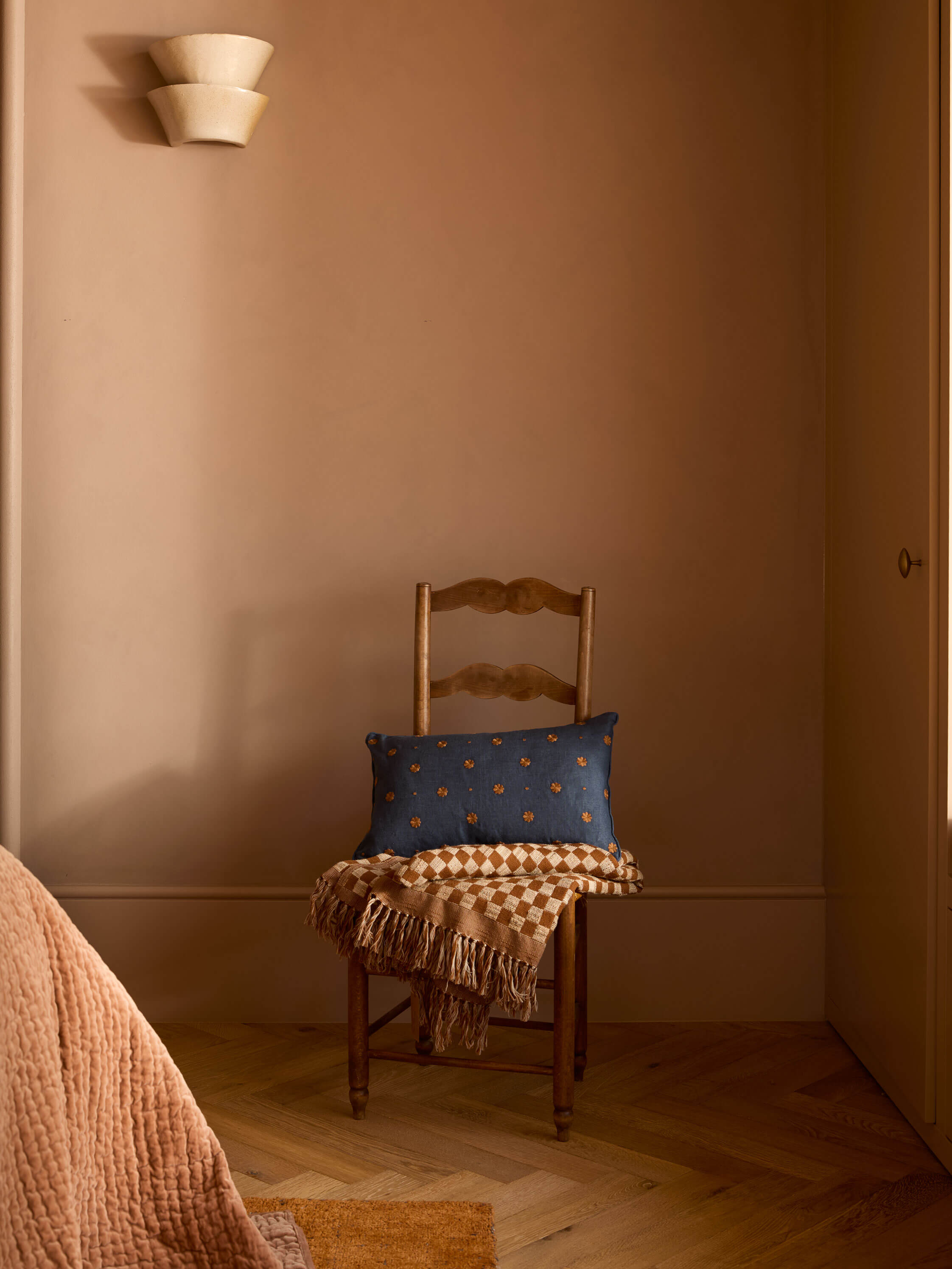 Bonita Indigo Pure Linen Cushion