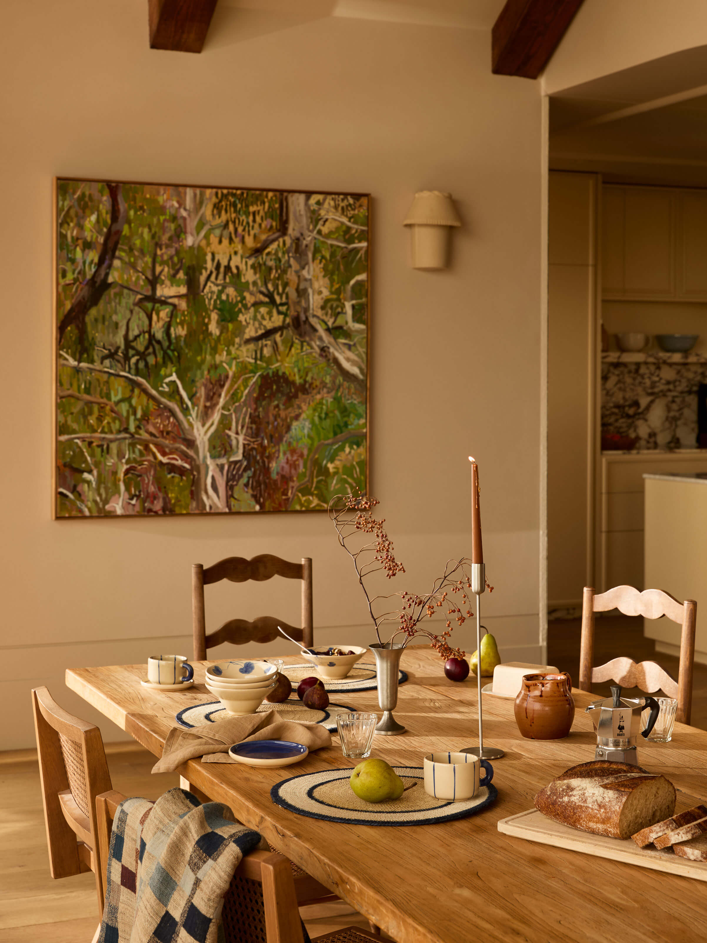 Kira Stainless Steel Candle Holder Set