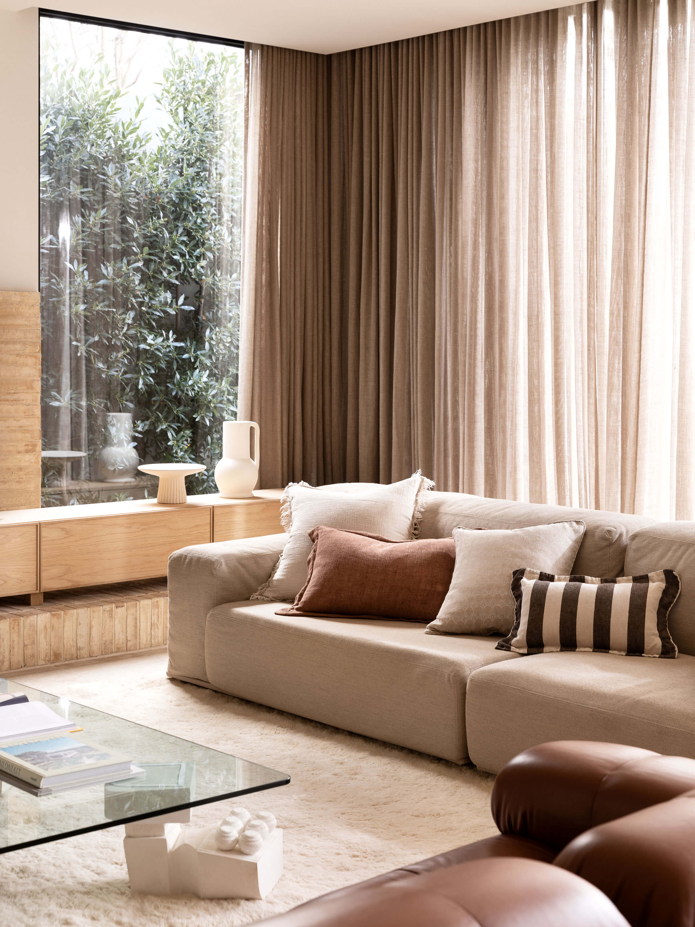 Burton Cafe Tailored Heavy Linen Rectangle Cushion