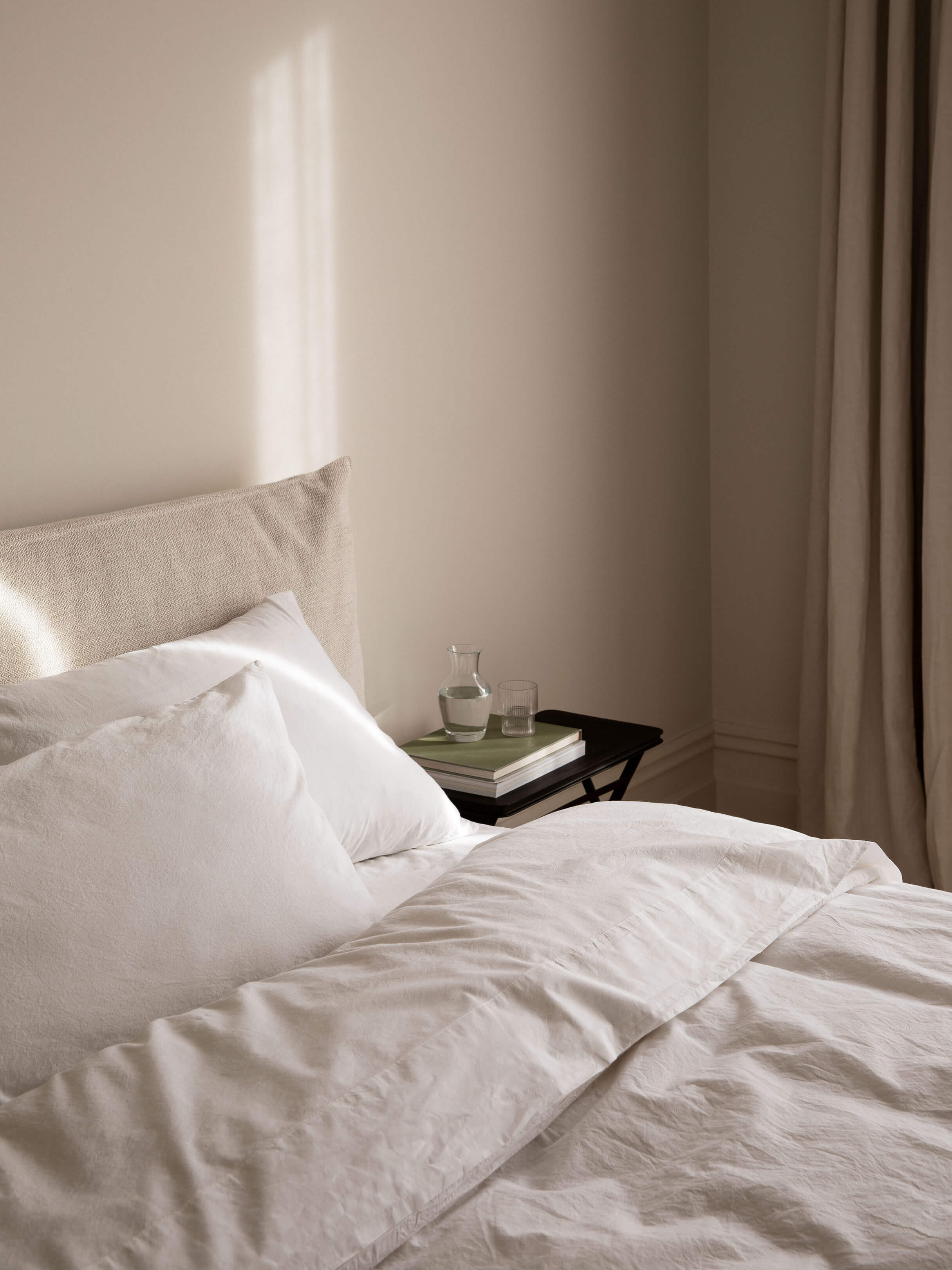 Nordic White Portuguese Cotton Sheet Set