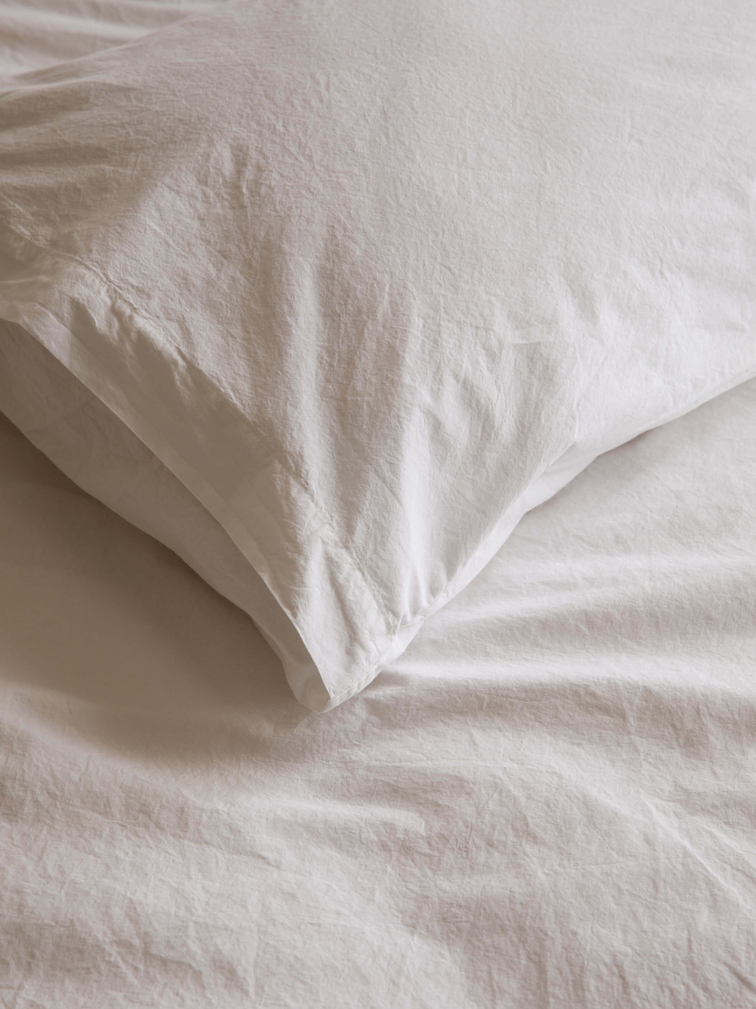 Nordic White Portuguese Cotton Sheet Set