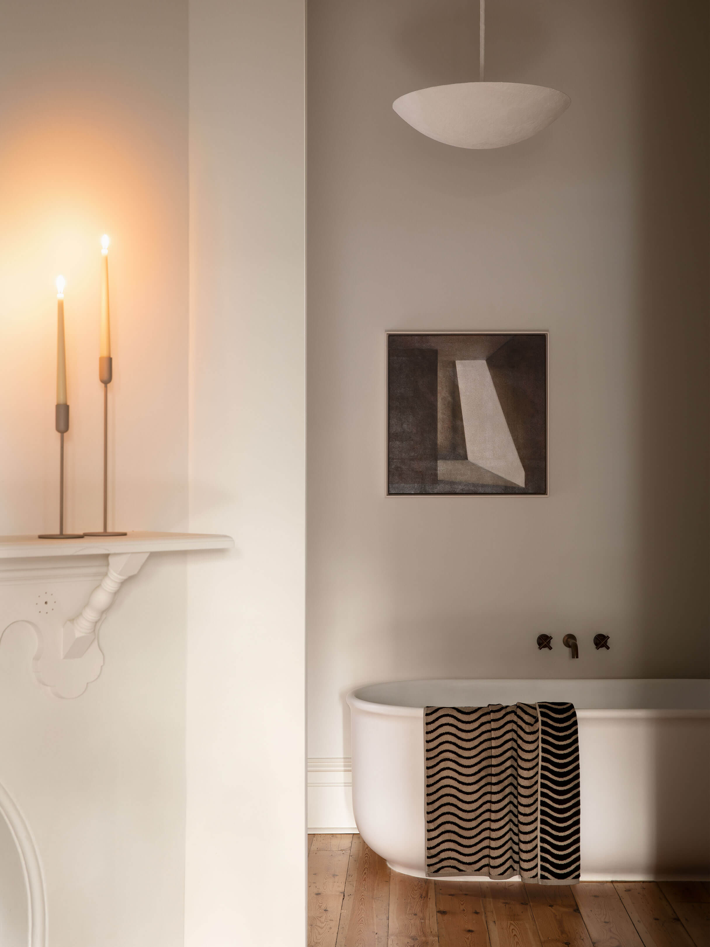 Mona Latte Candle Holder Set