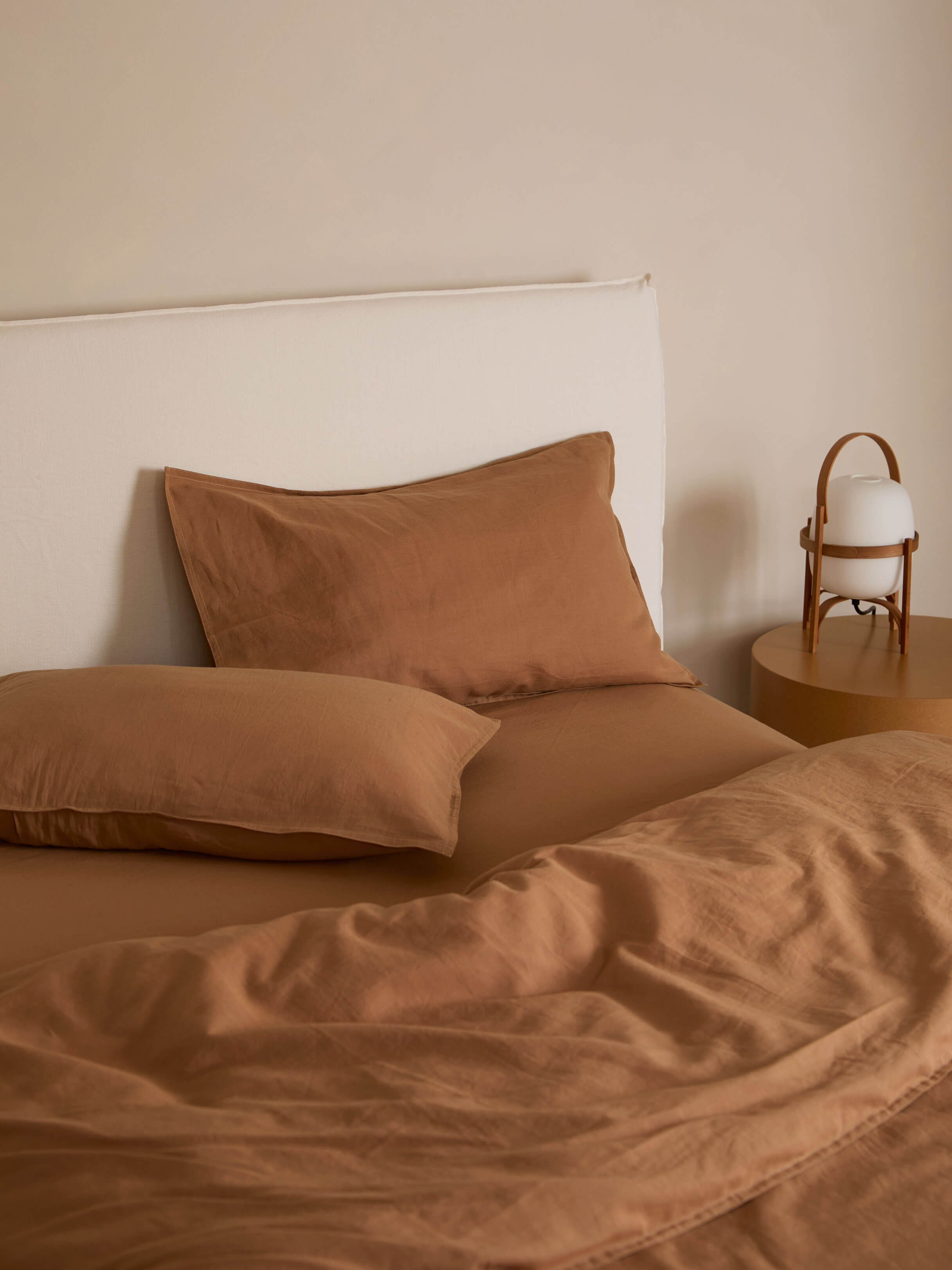 Eve Tan Linen & Cotton Duvet Cover Set