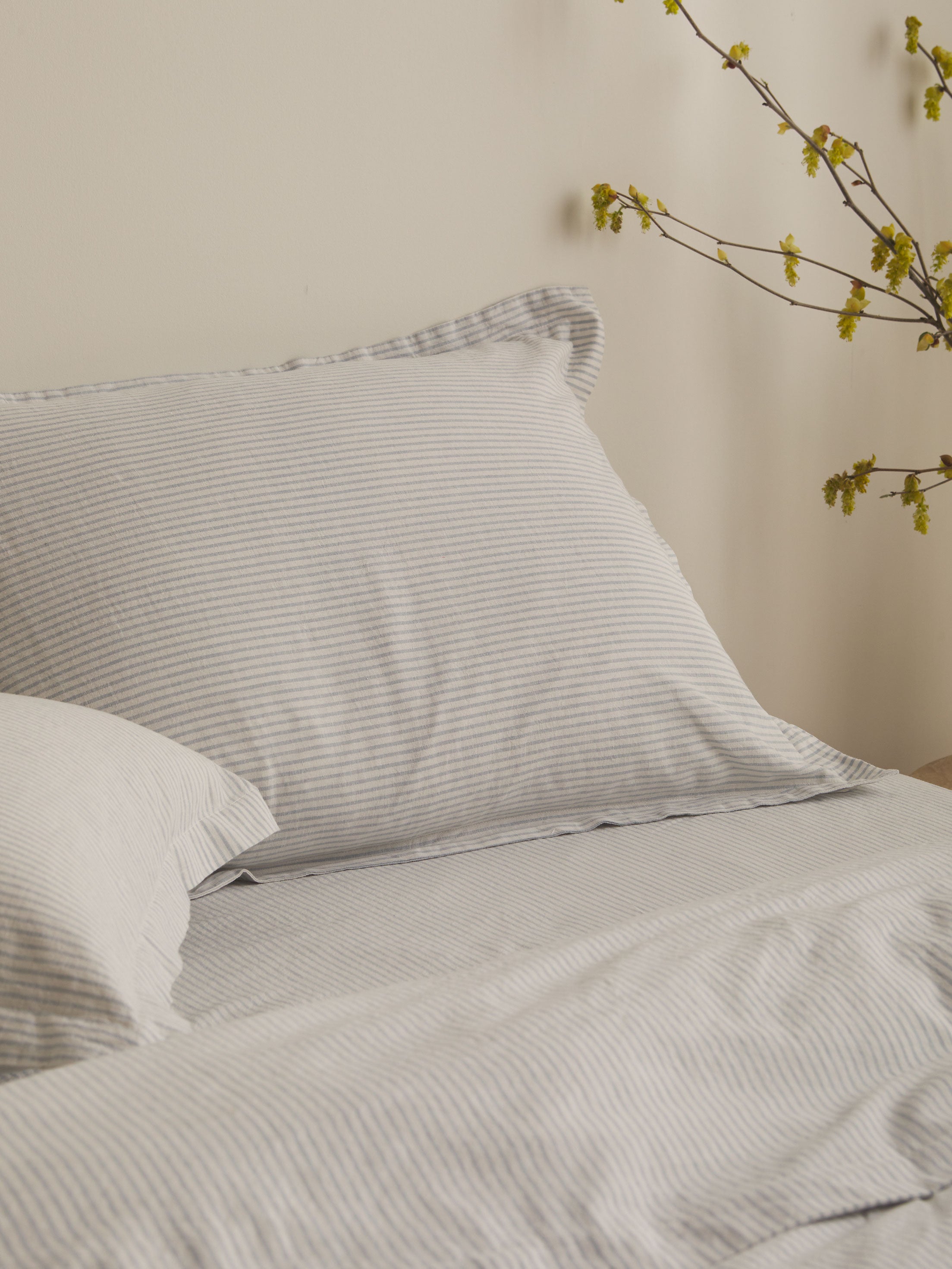 Celeste Sky Linen & Cotton Pillowcases