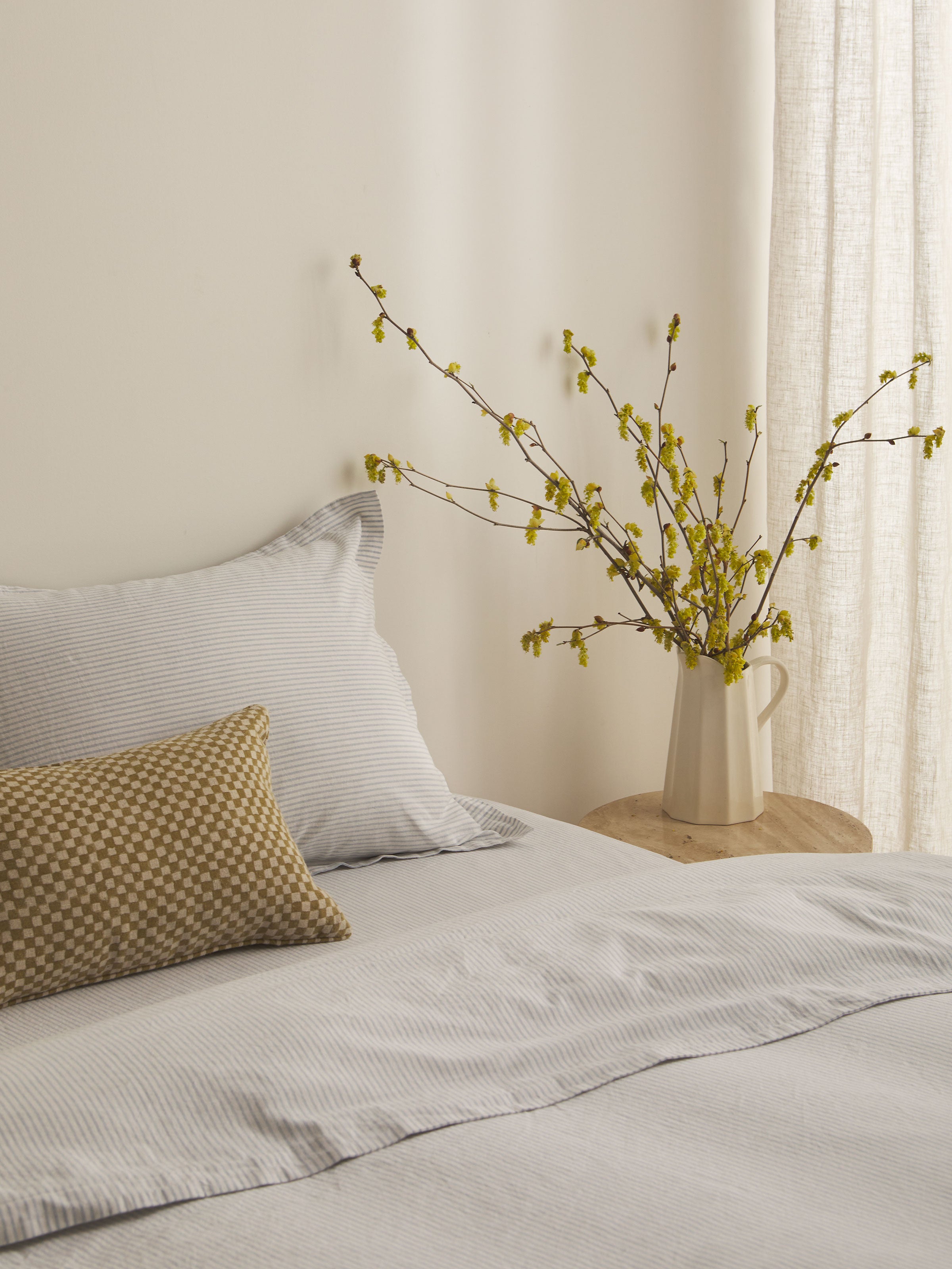 Gia Wasabi Reversible Linen Cushion