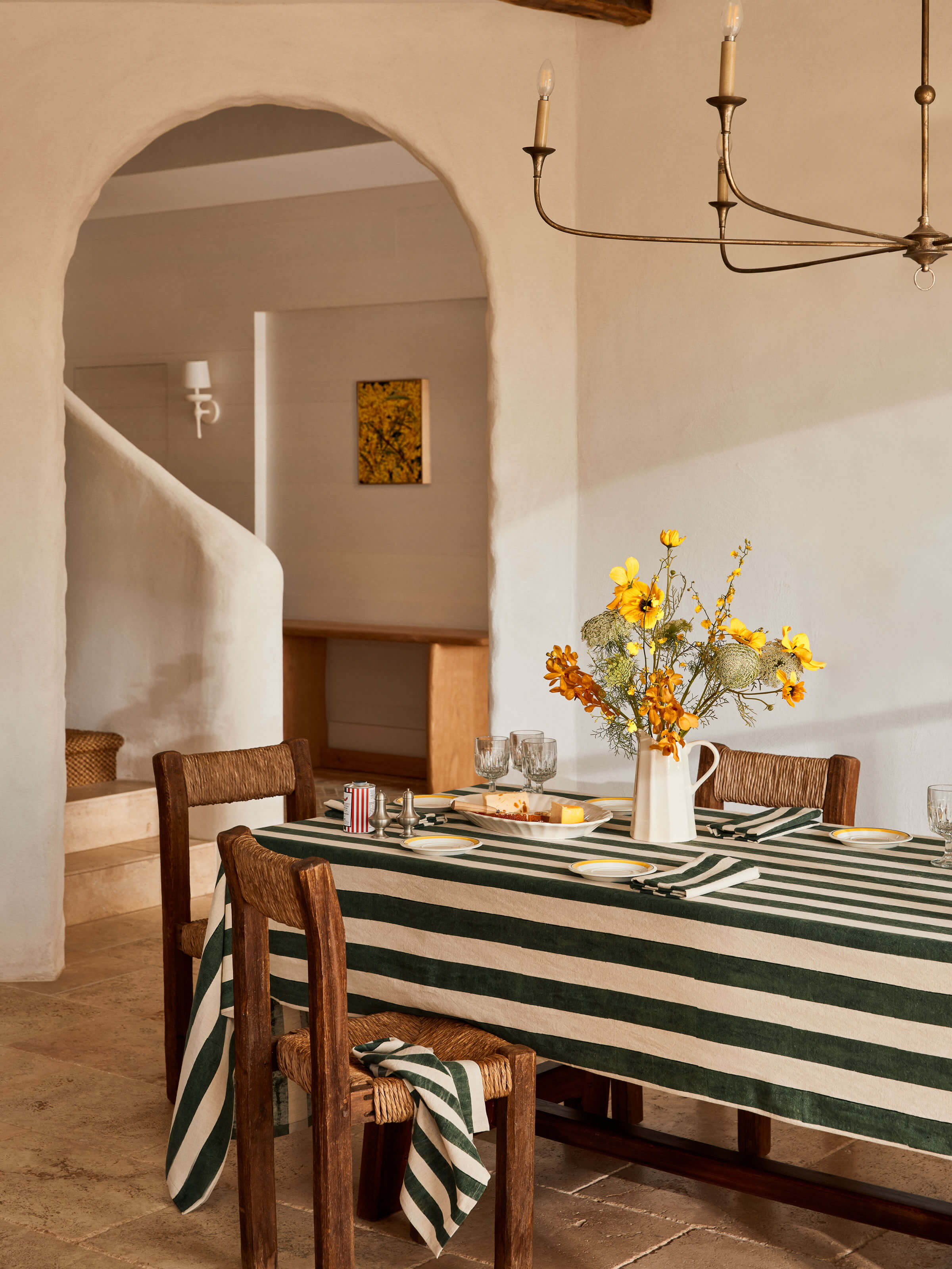 Riviera Jade Table Cloth