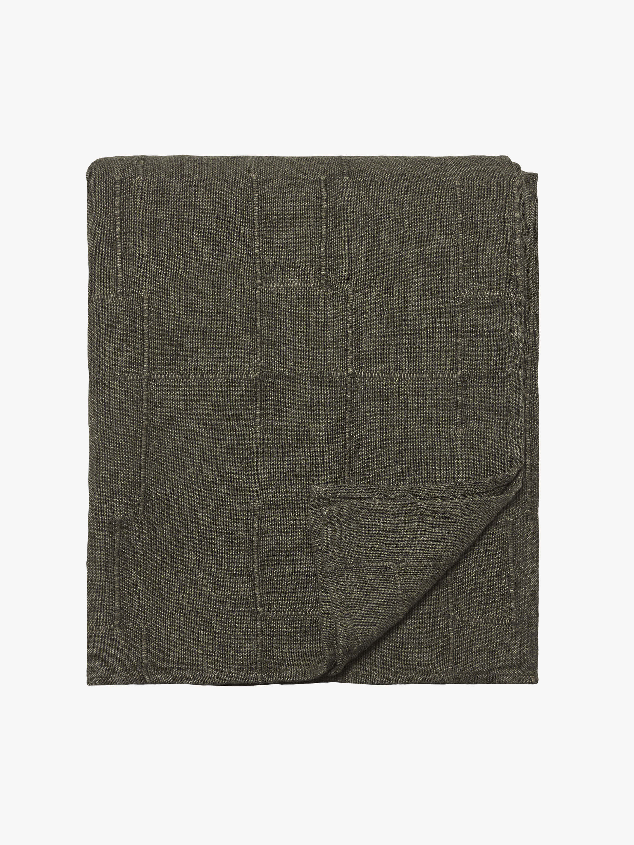 Palermo Olive French Linen Bedcover