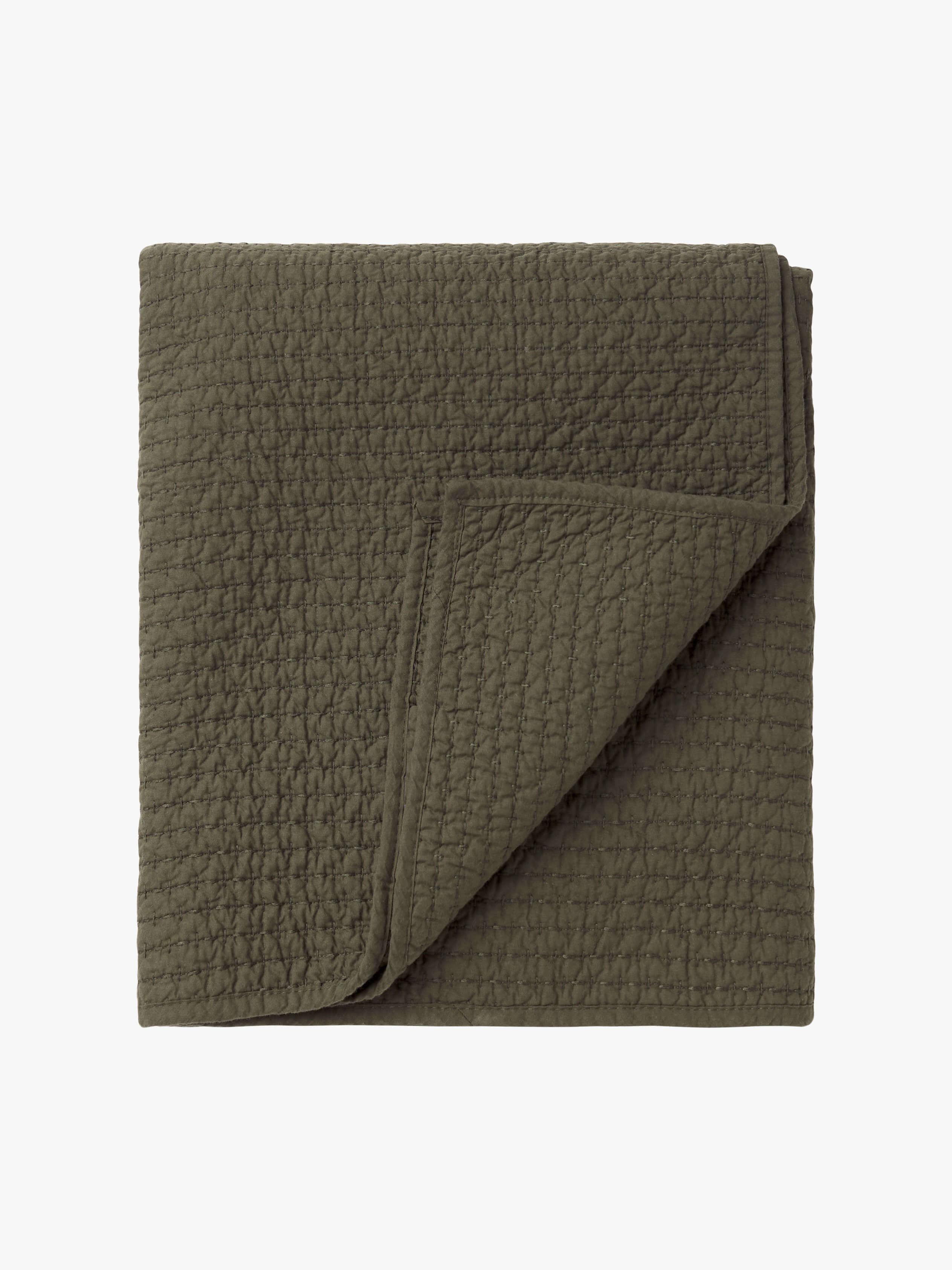 Aspen Olive Pure Cotton Bed Runner