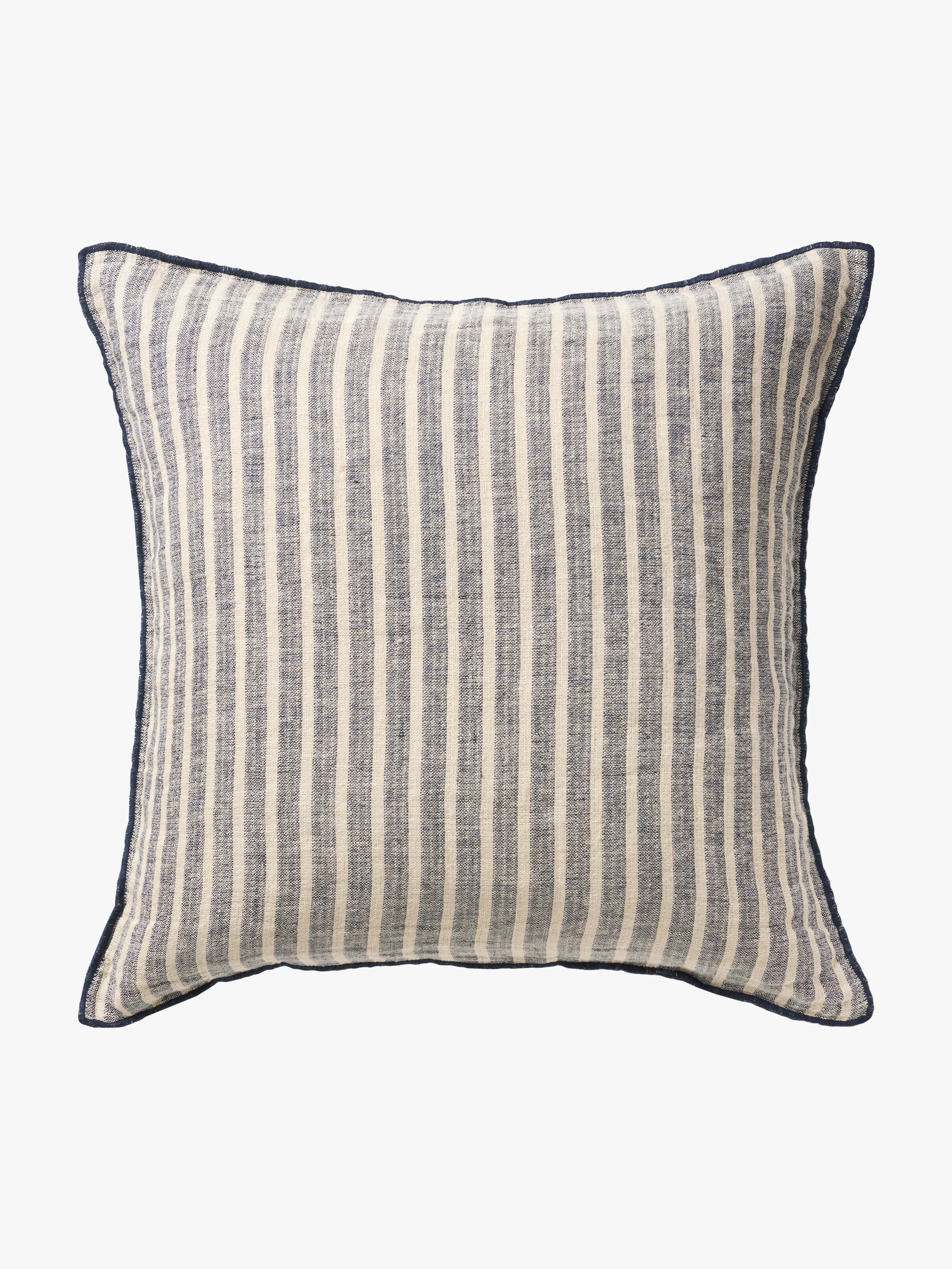 Ava Indigo Stripe Pure Linen Cushion