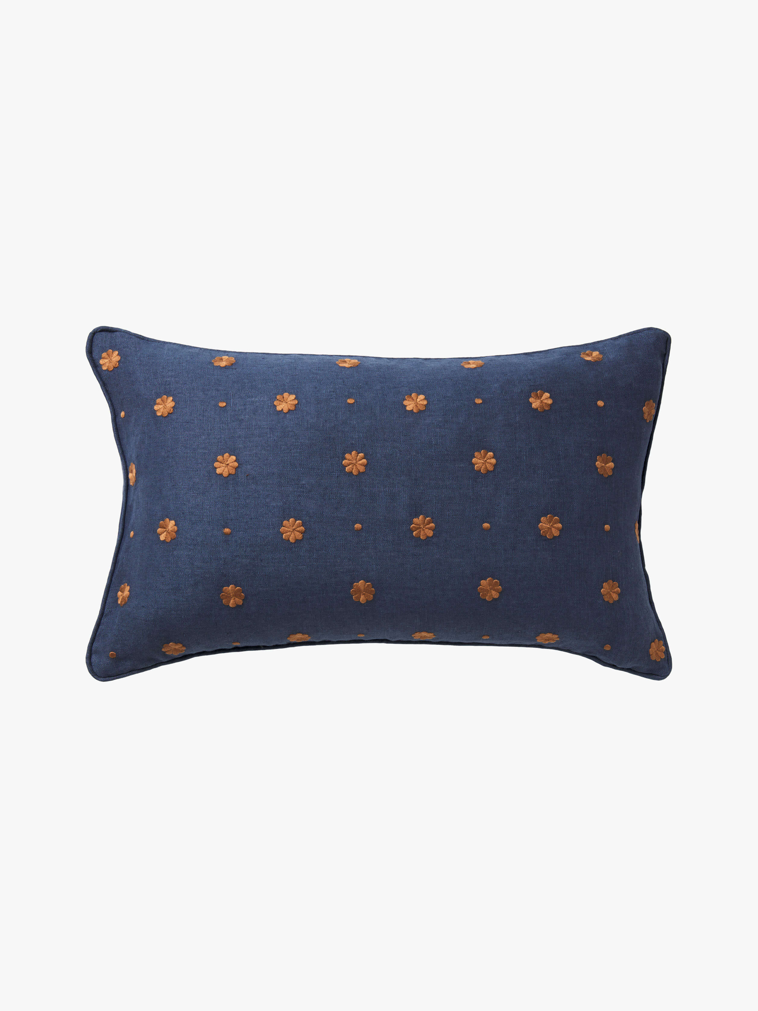 Bonita Indigo Pure Linen Cushion