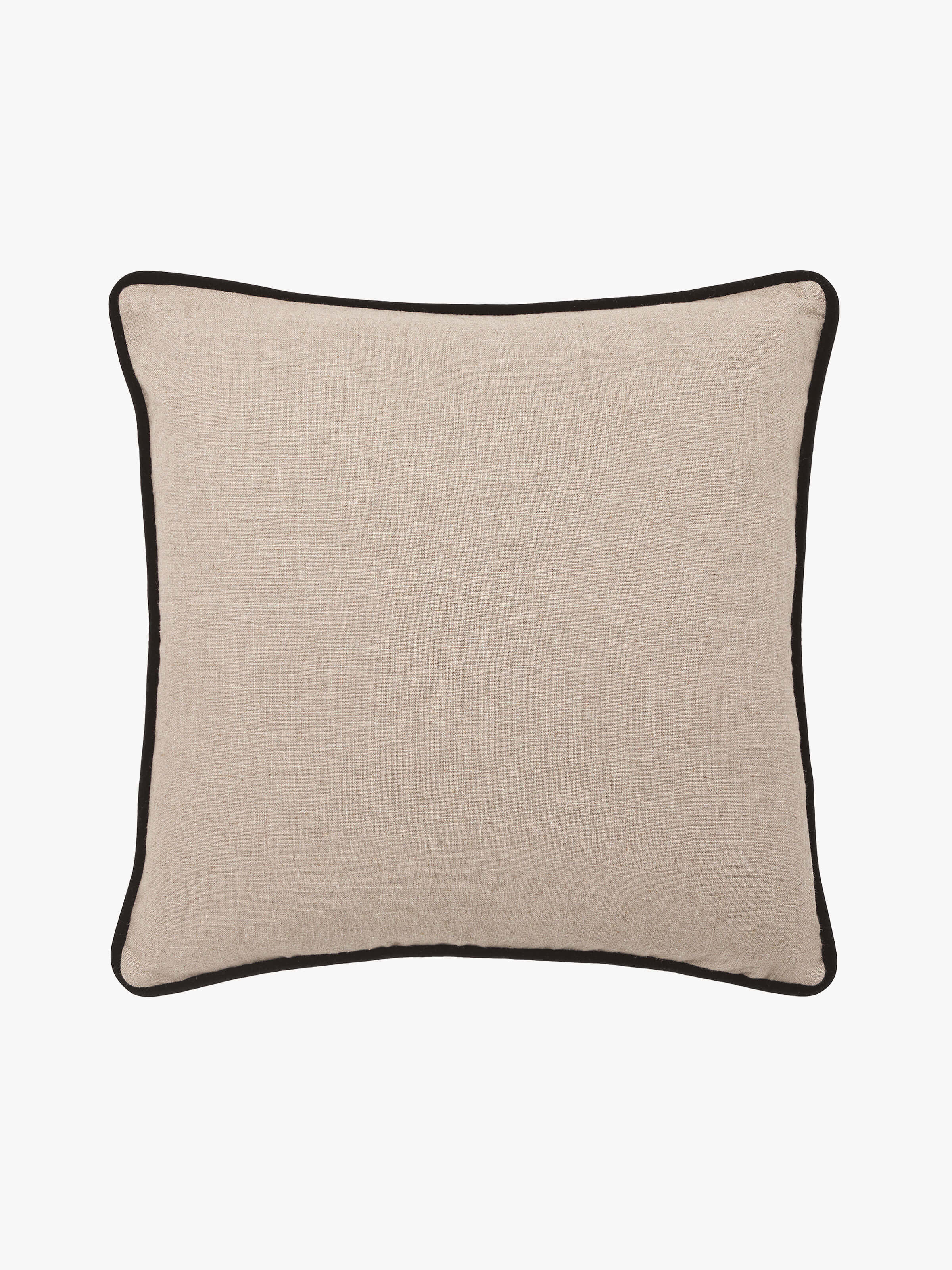 Etro Black Piped Velvet Cushion