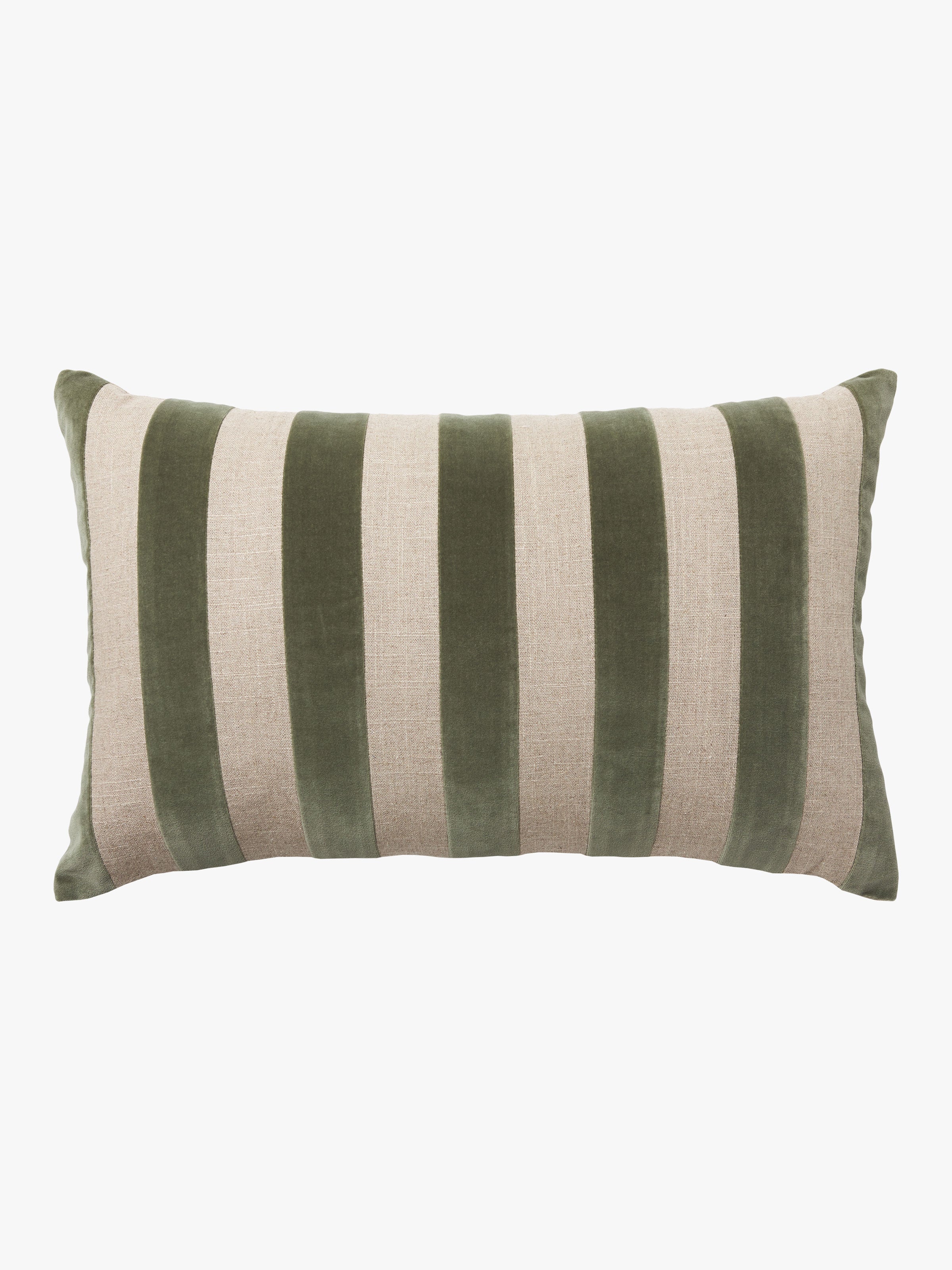 Etro Eucalypt Stripe Velvet Cushion