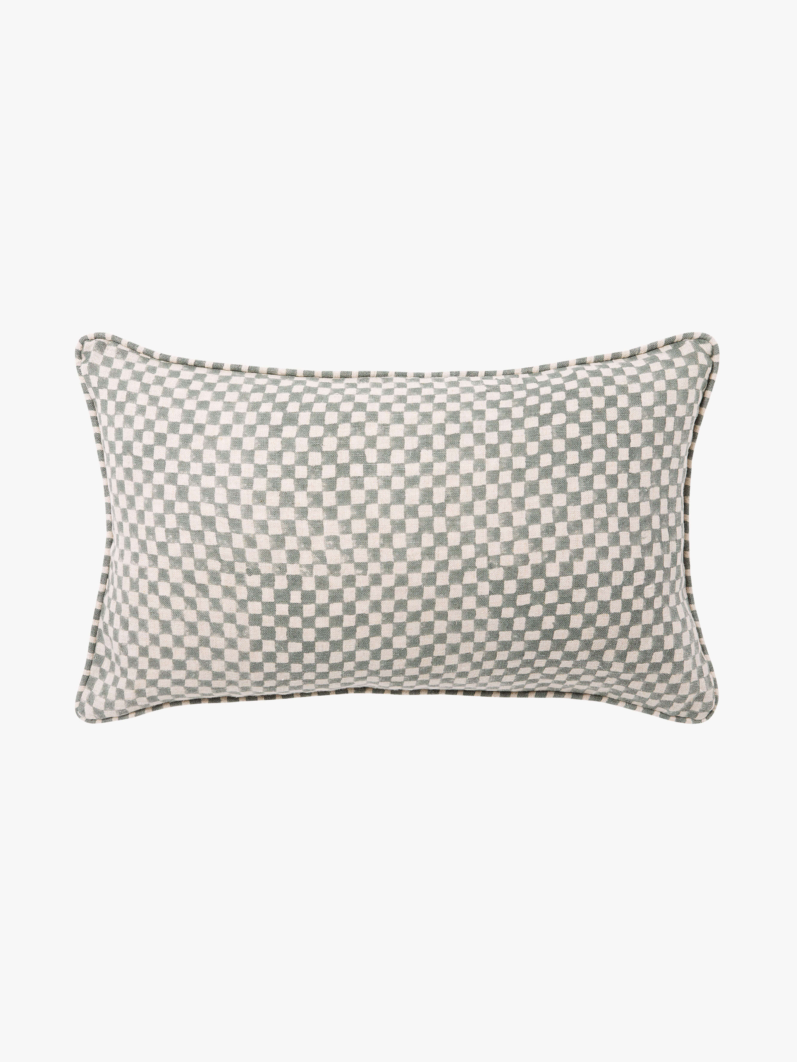 Gia Jade Reversible Linen Cushion