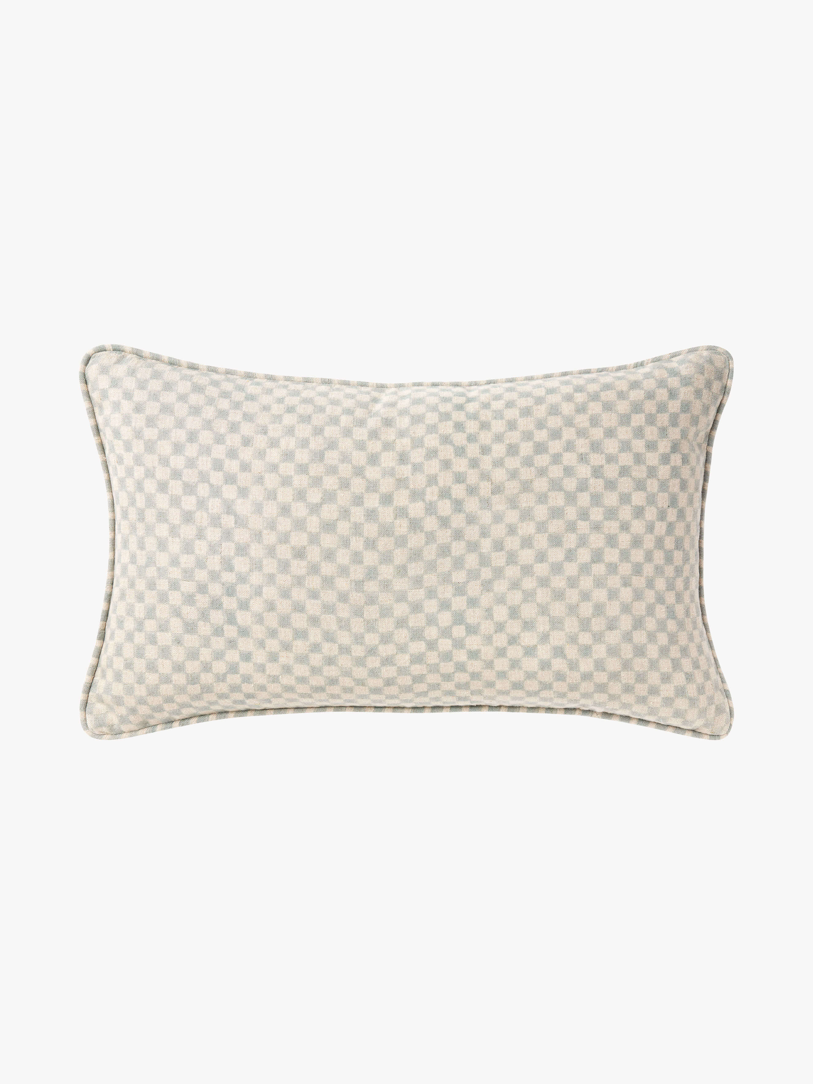 Gia Sky Reversible Linen Cushion