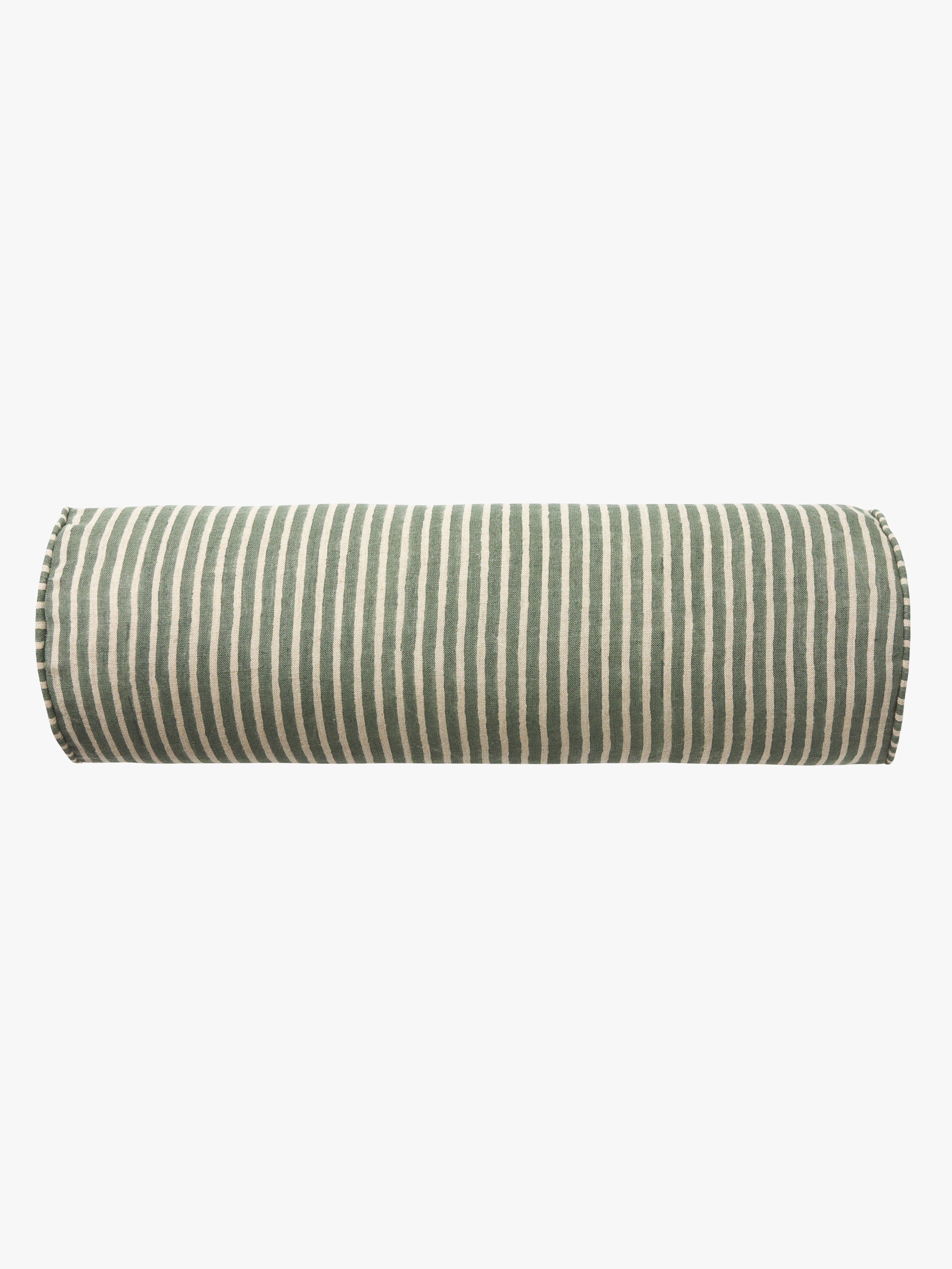 Margot Jade Linen Bolster Cushion