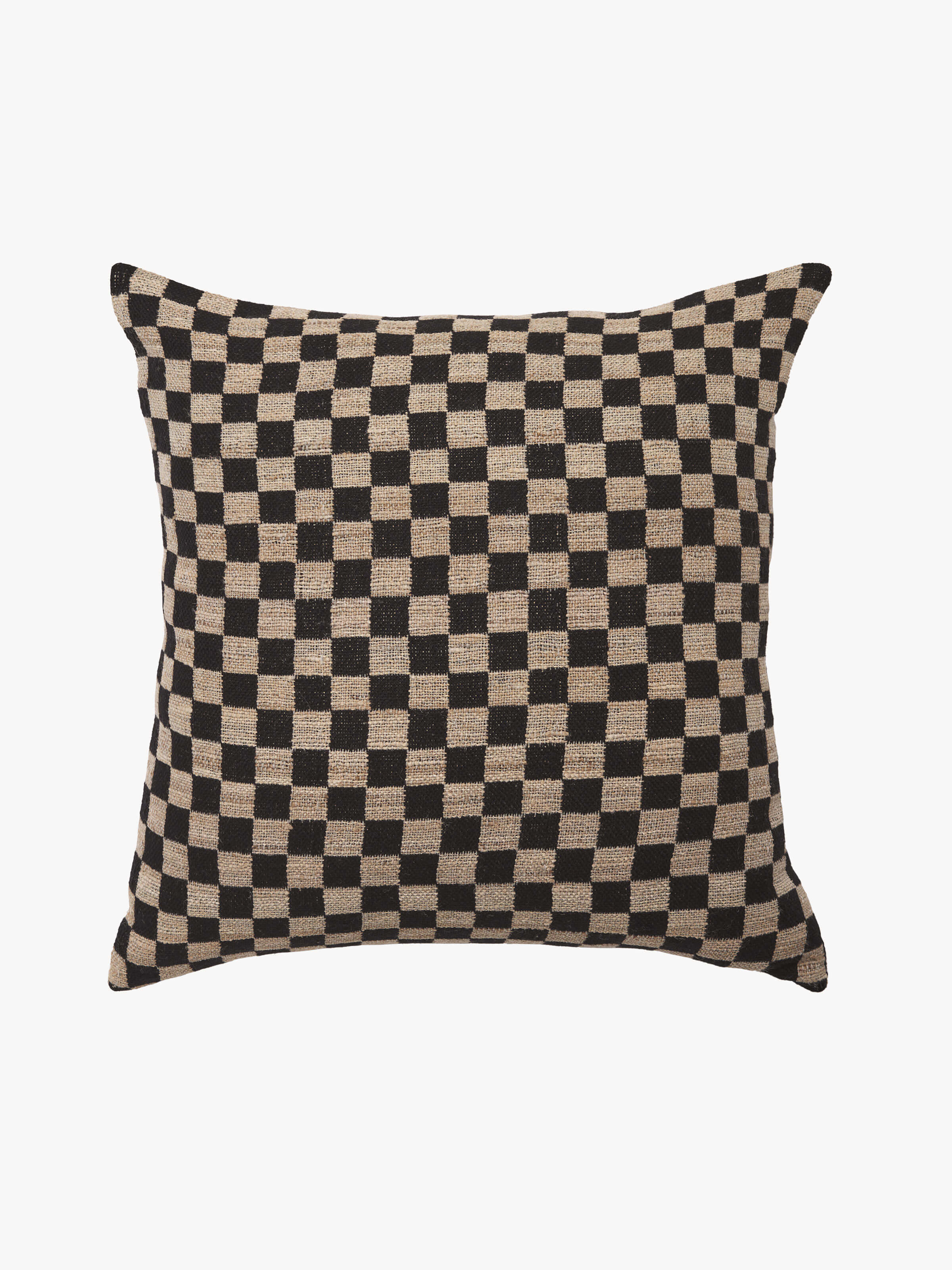 Matteo Black Wool & Silk Cushion