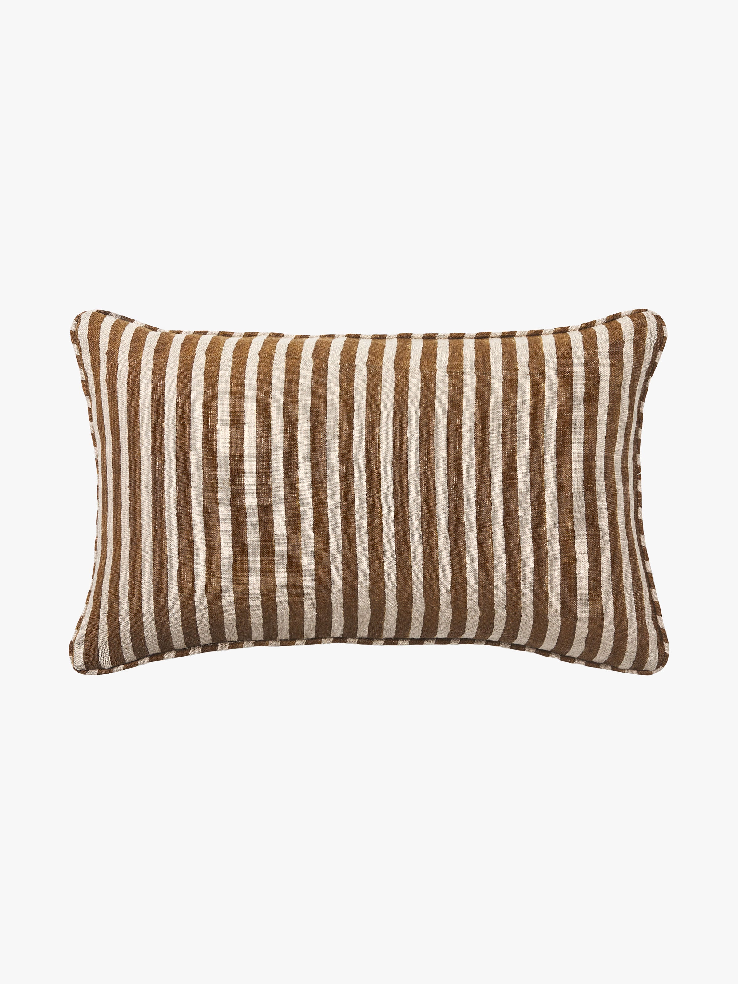 Quinn Bronze Reversible Linen Cushion