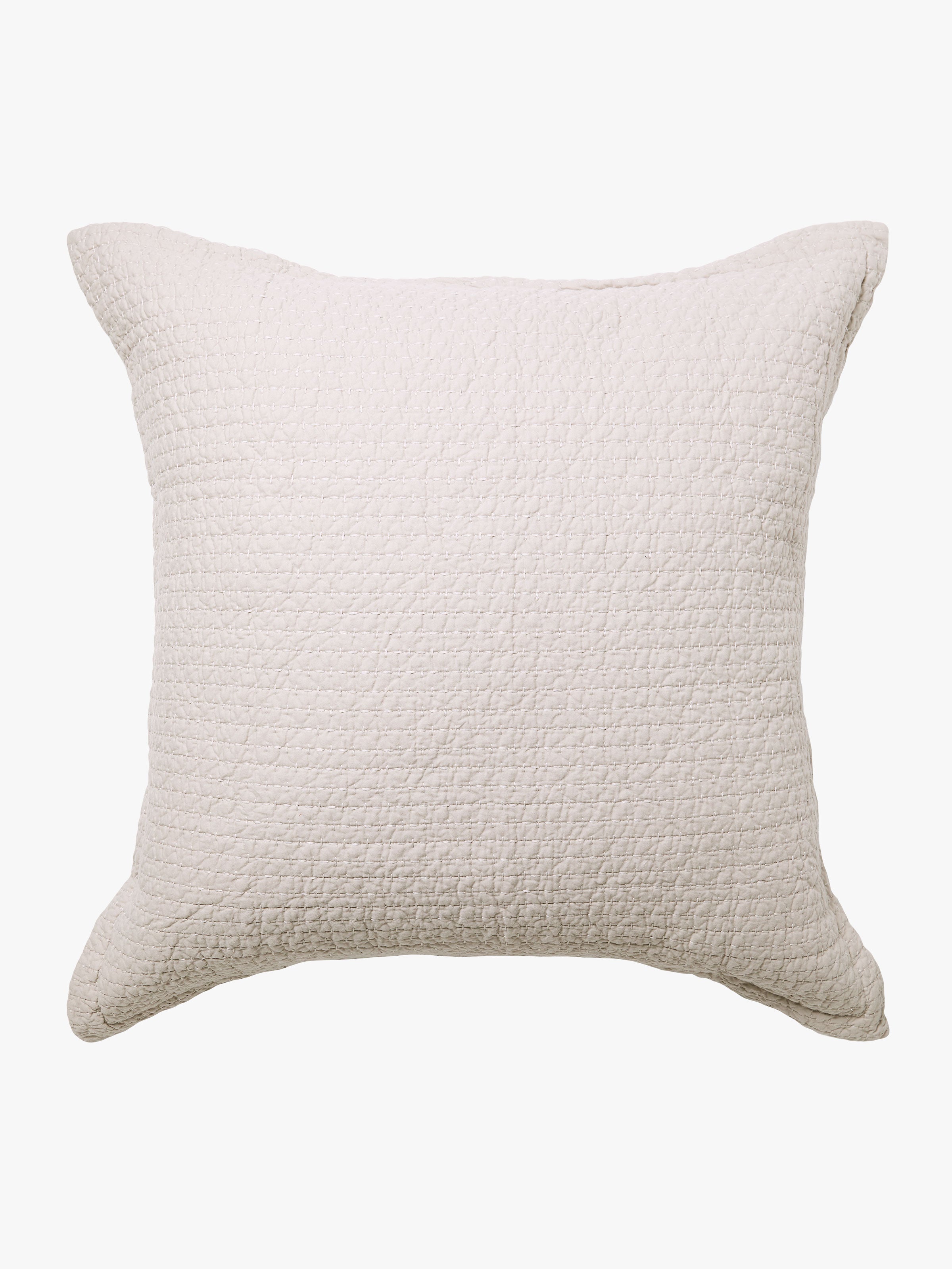 Aspen Oatmeal Pure Cotton Quilted Pillowcases