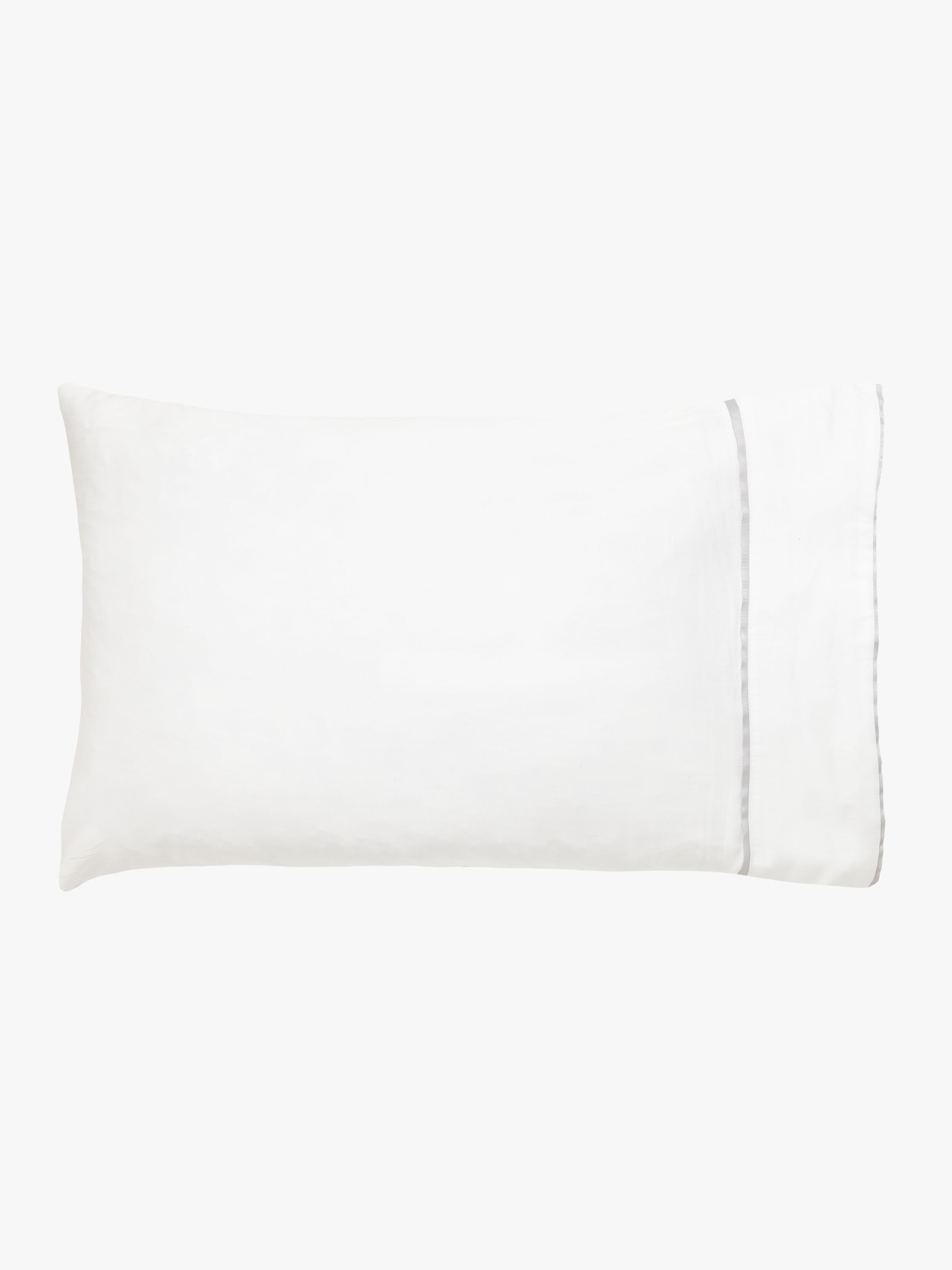 Grosgrain Silver Egyptian Cotton Sheet Set
