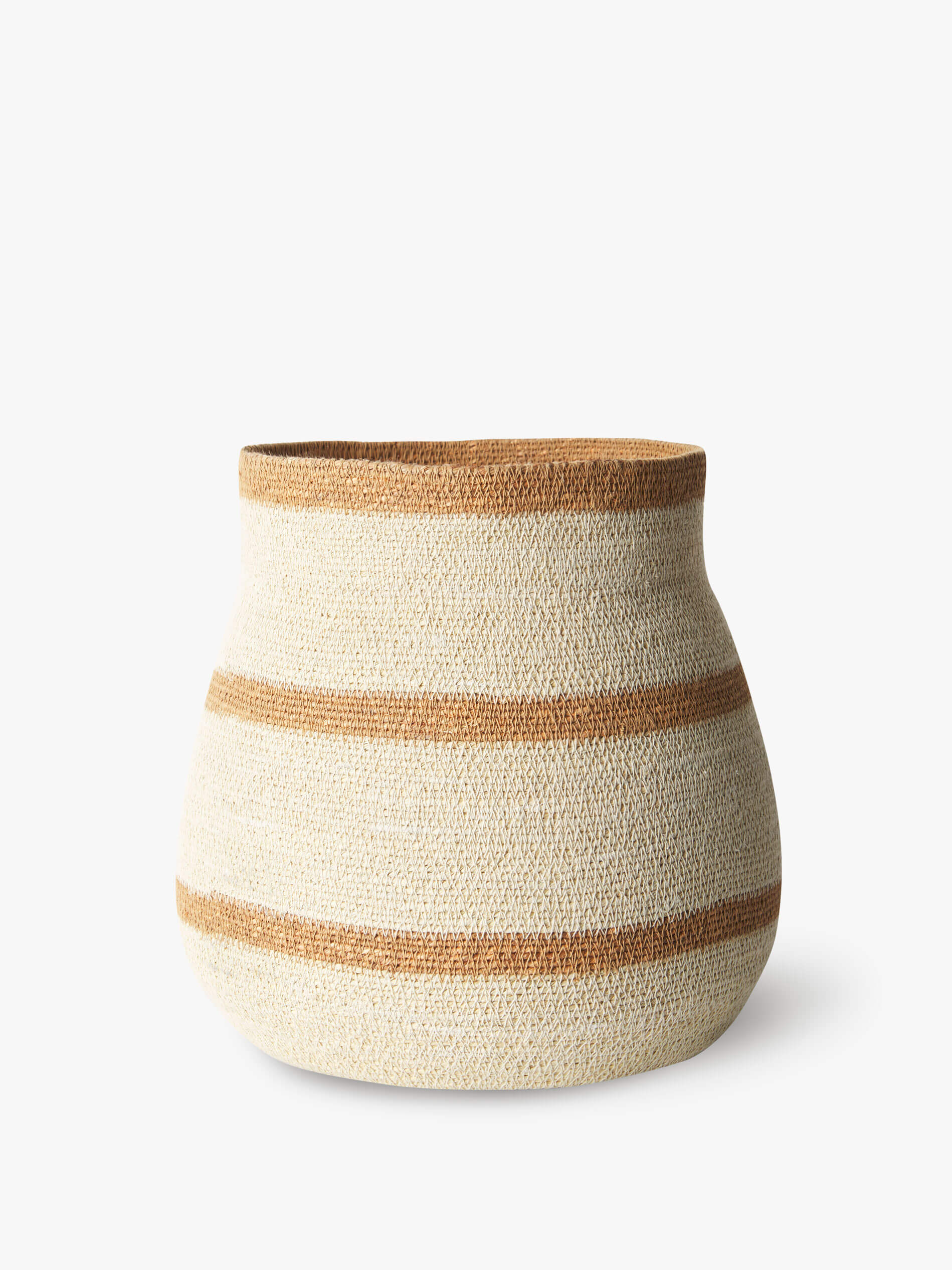 Sabine Tan Medium Woven Basket