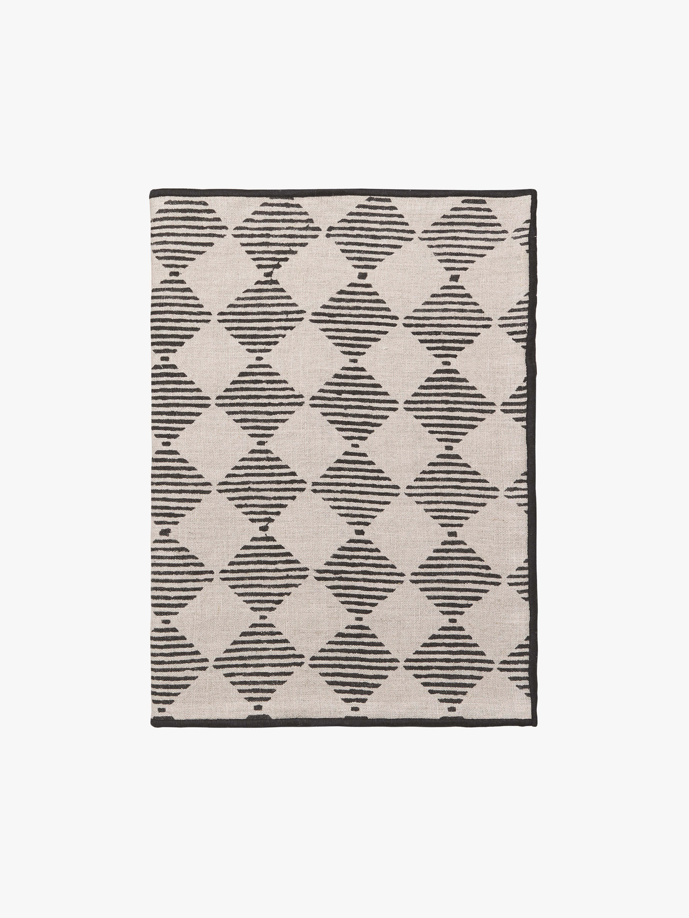Quinn Black Table Runner