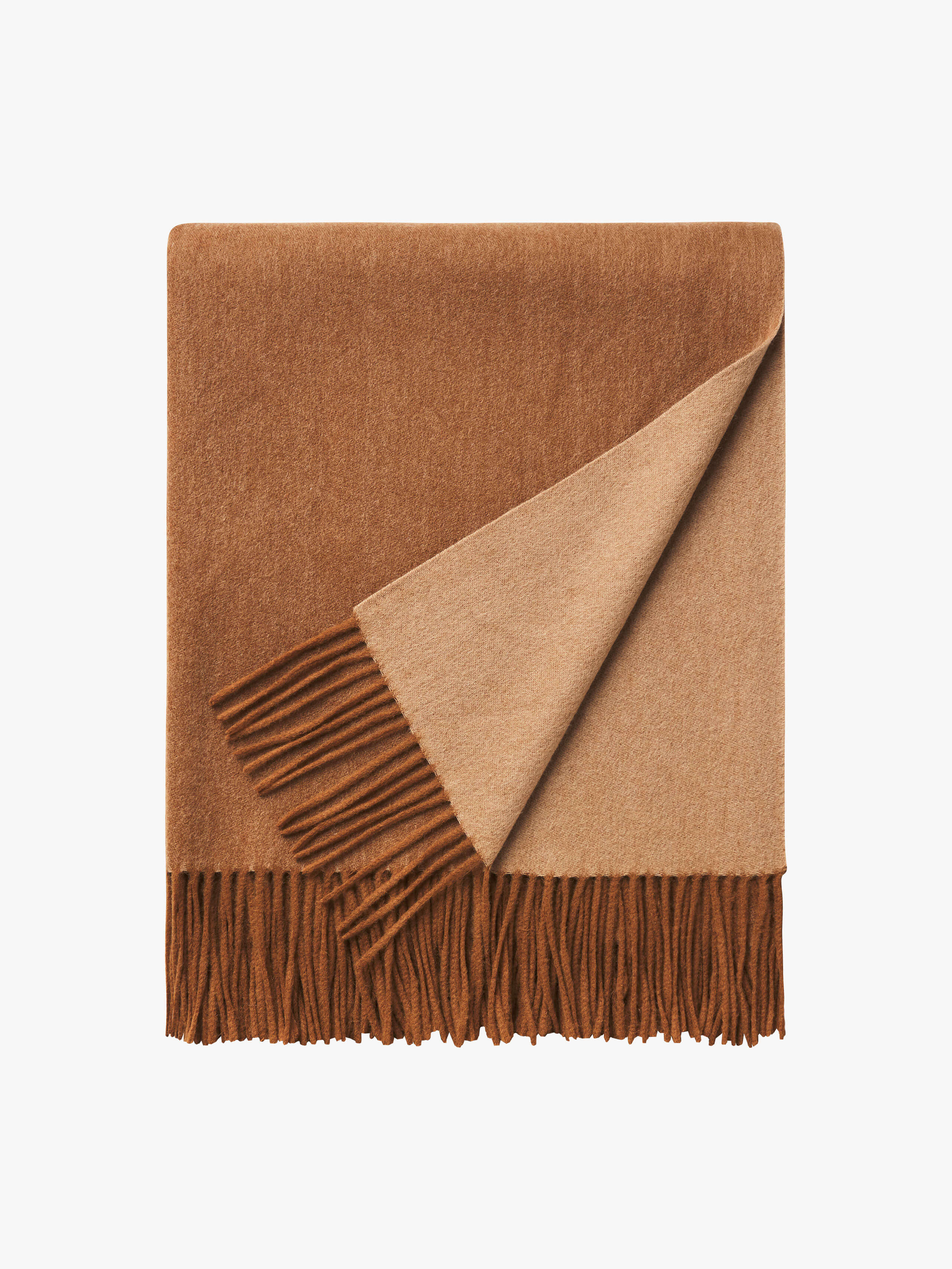 Camille Caramel/Latte Australian Wool Throw