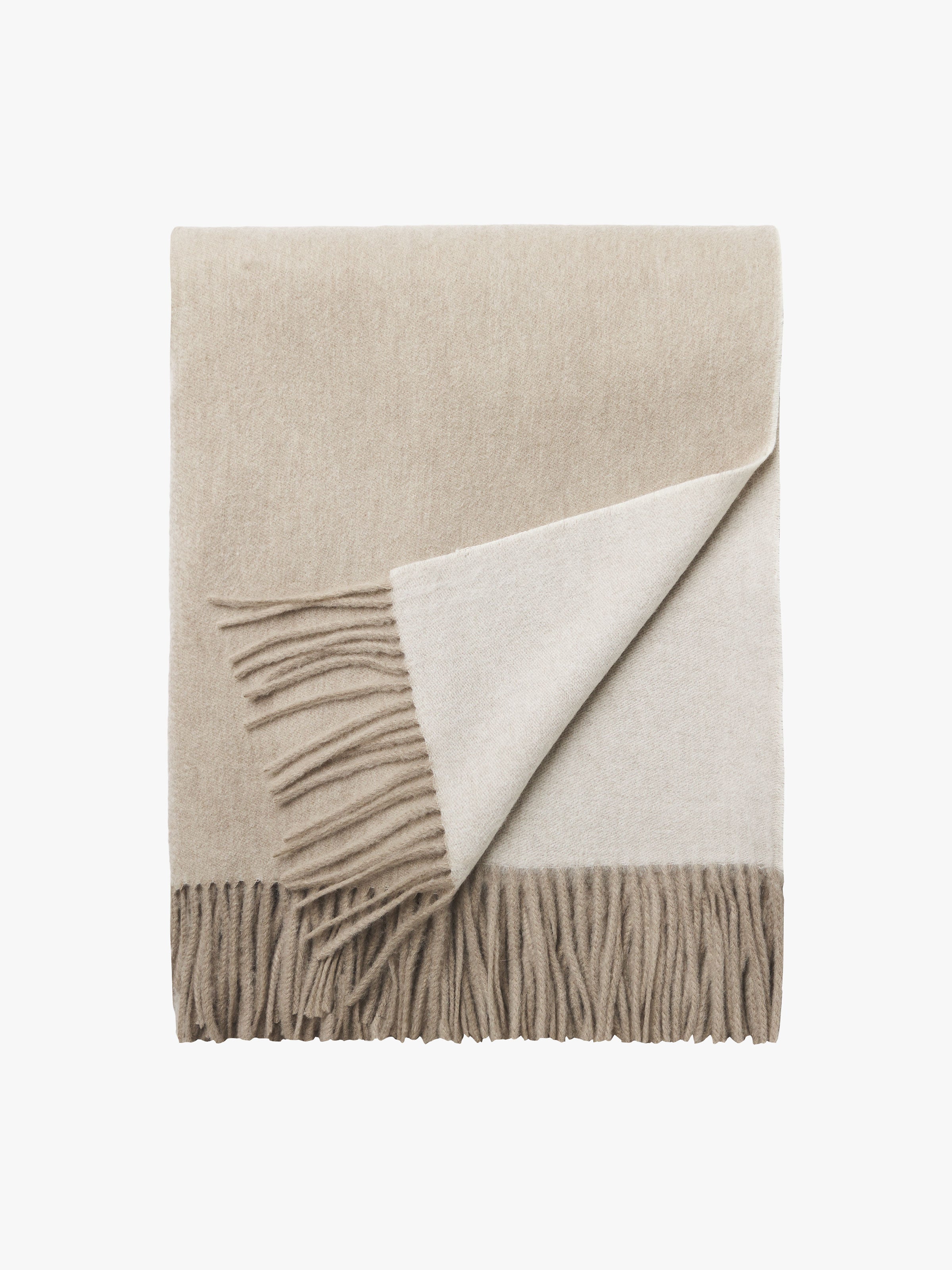 Camille Oatmeal/Chalk Australian Wool Throw