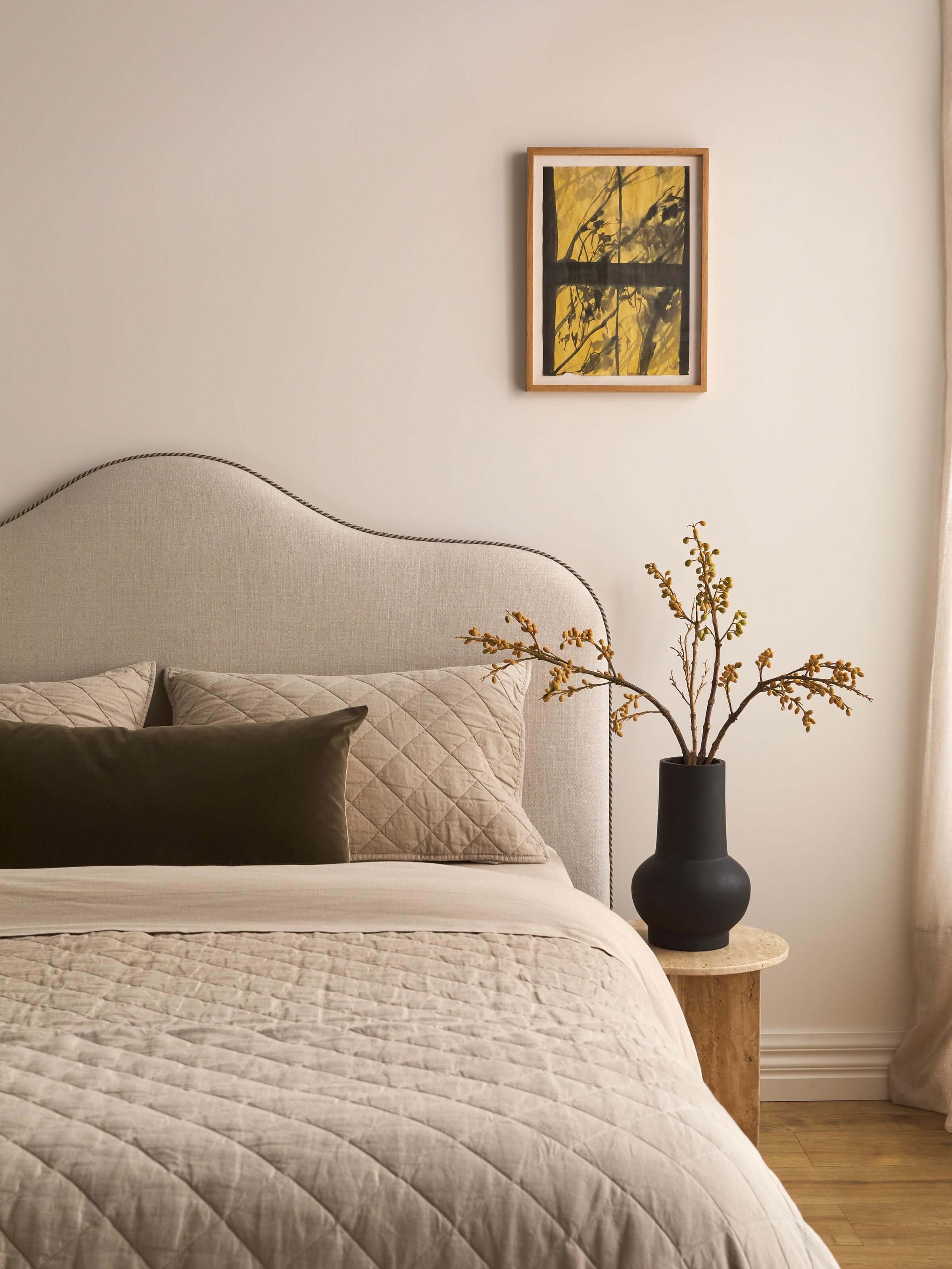 Soho Oatmeal Linen & Cotton Quilted Pillowcases