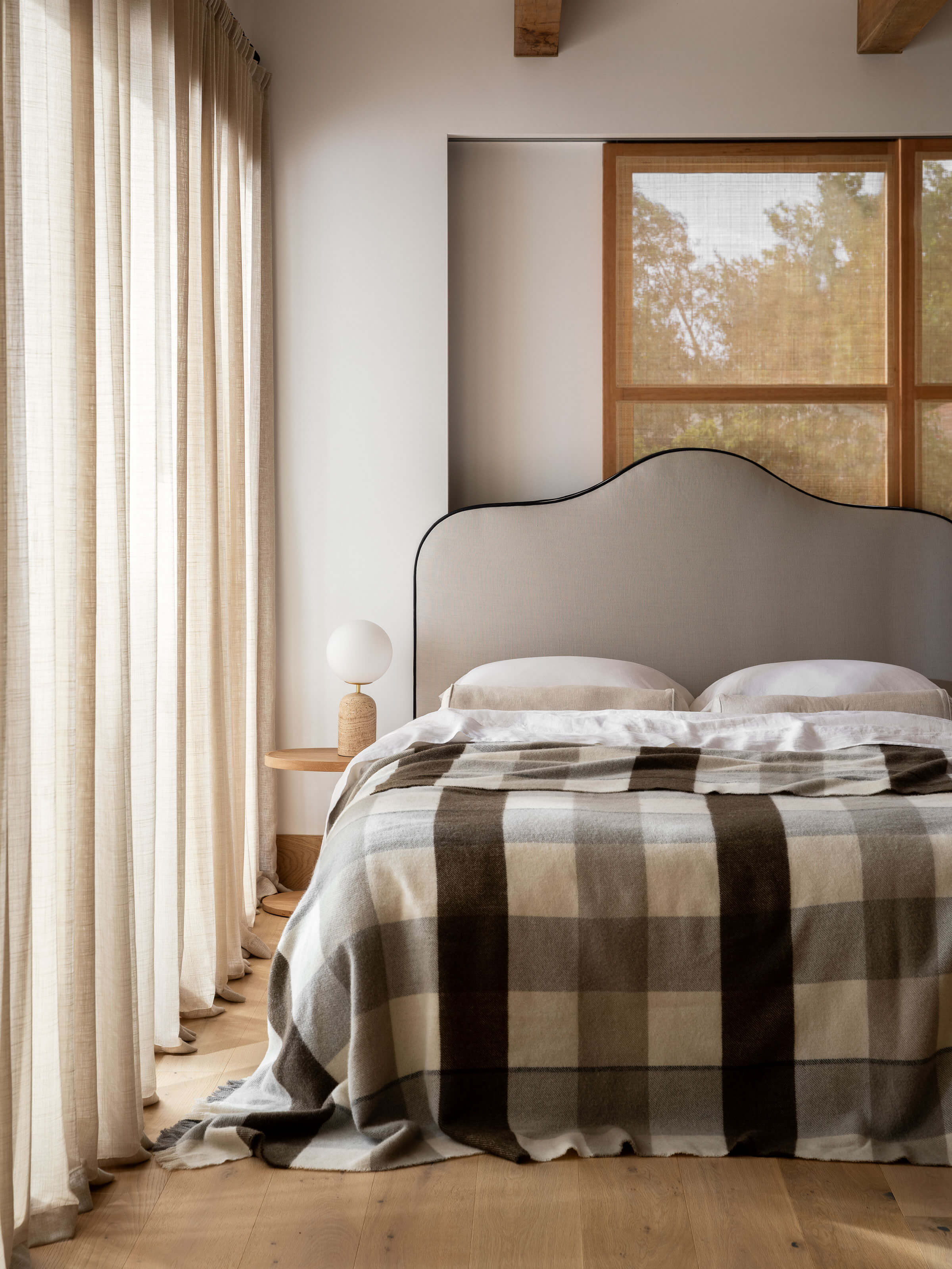 Mae Natural Pure Linen Bolster Cushion