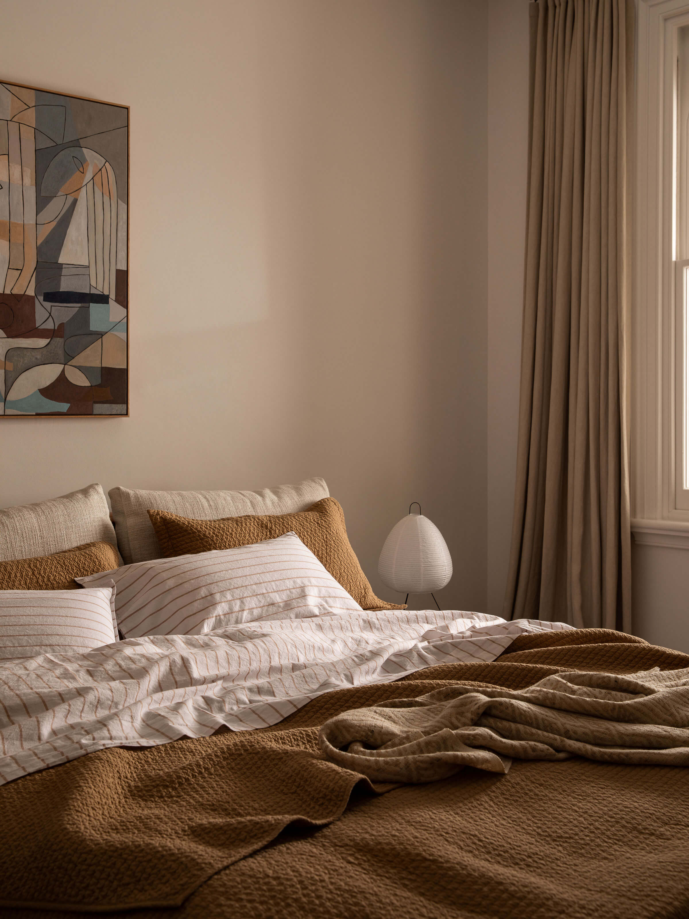 Loft Tan Linen & Cotton Pillowcases
