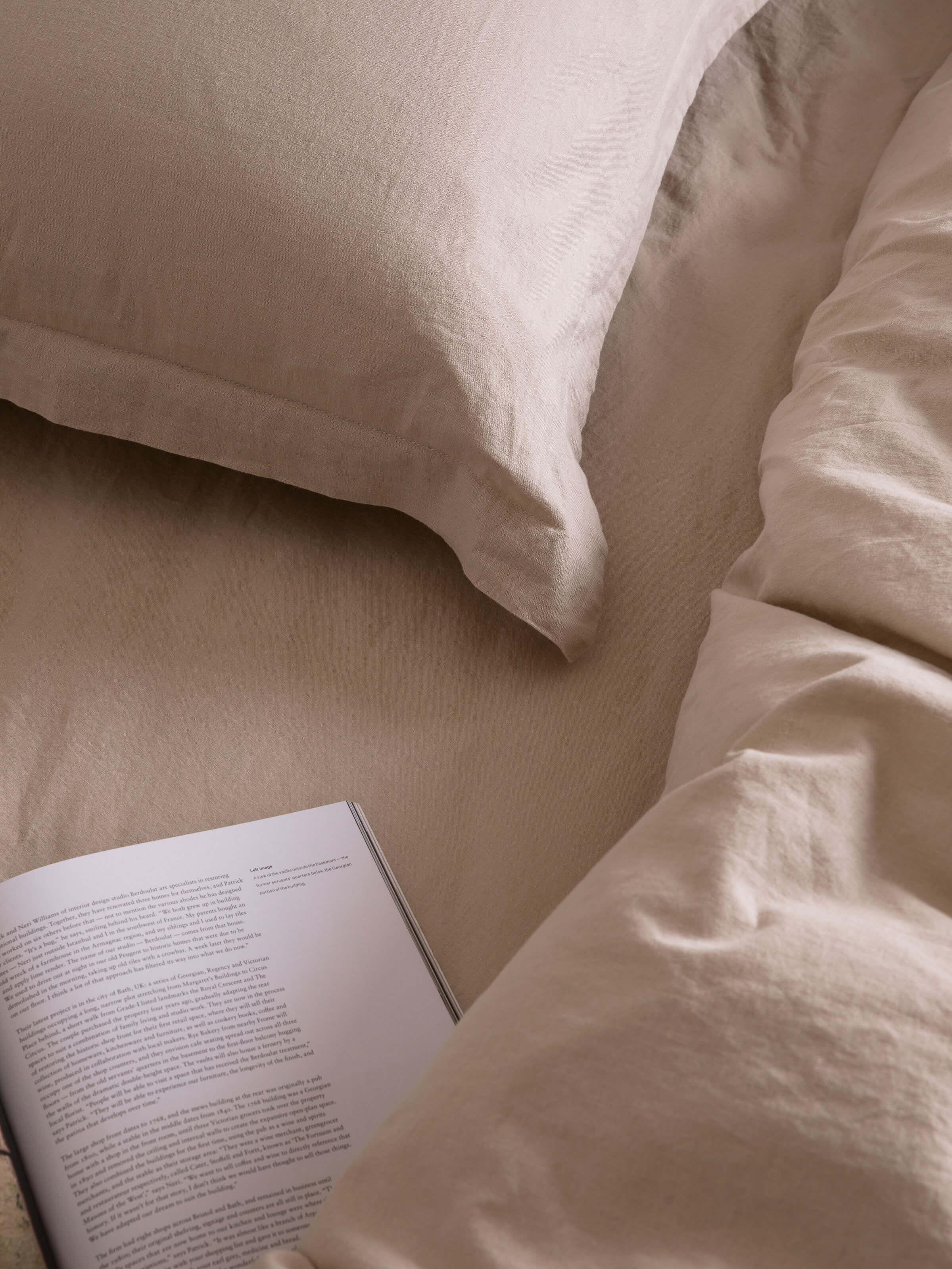 Avenue Oatmeal Linen & Cotton Duvet Cover Set