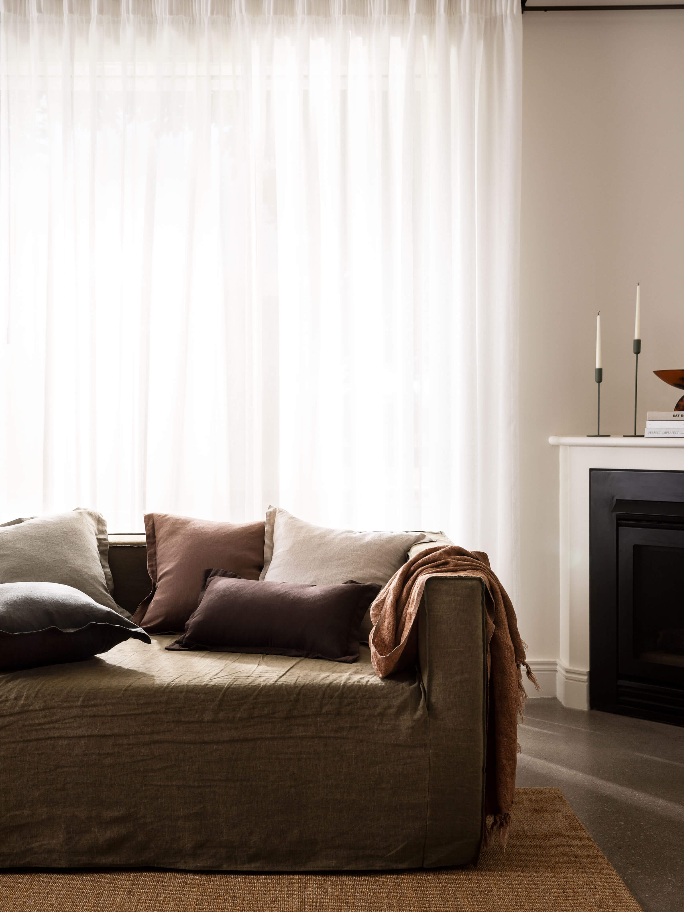 Echo Rye Pure Linen Cushion