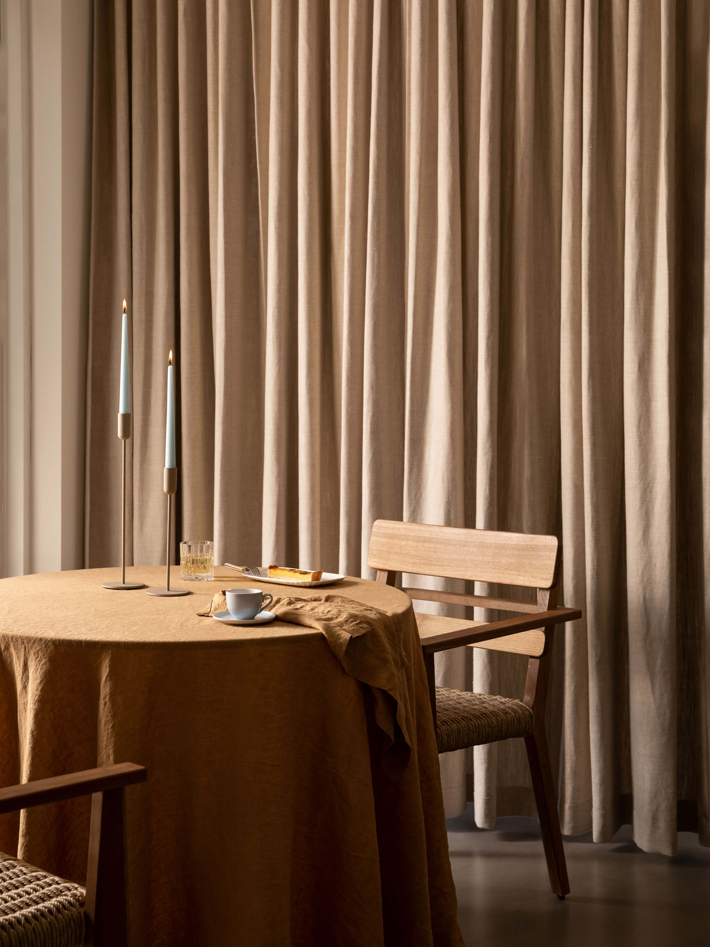 Moss Toffee French Linen Napkin Set